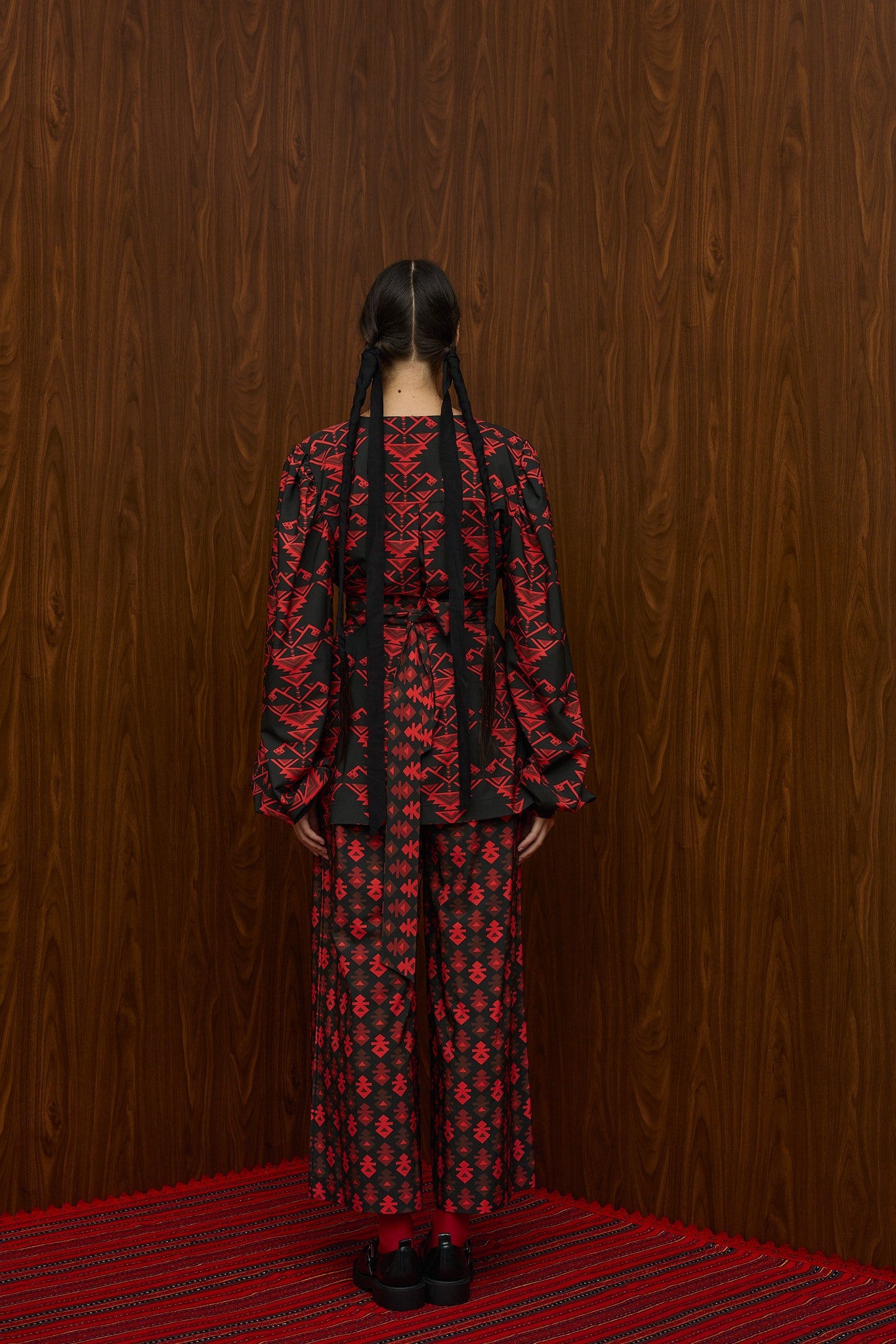 ACHELOOS PANTS (RUMPE BLACK/RED PRINT)