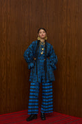 HRAMI PANTS (PETES BLUE/BLACK PRINT)