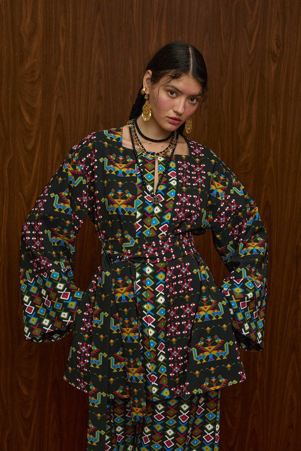 HRAMI KIMONO (ELENIA BLACK PRINT)