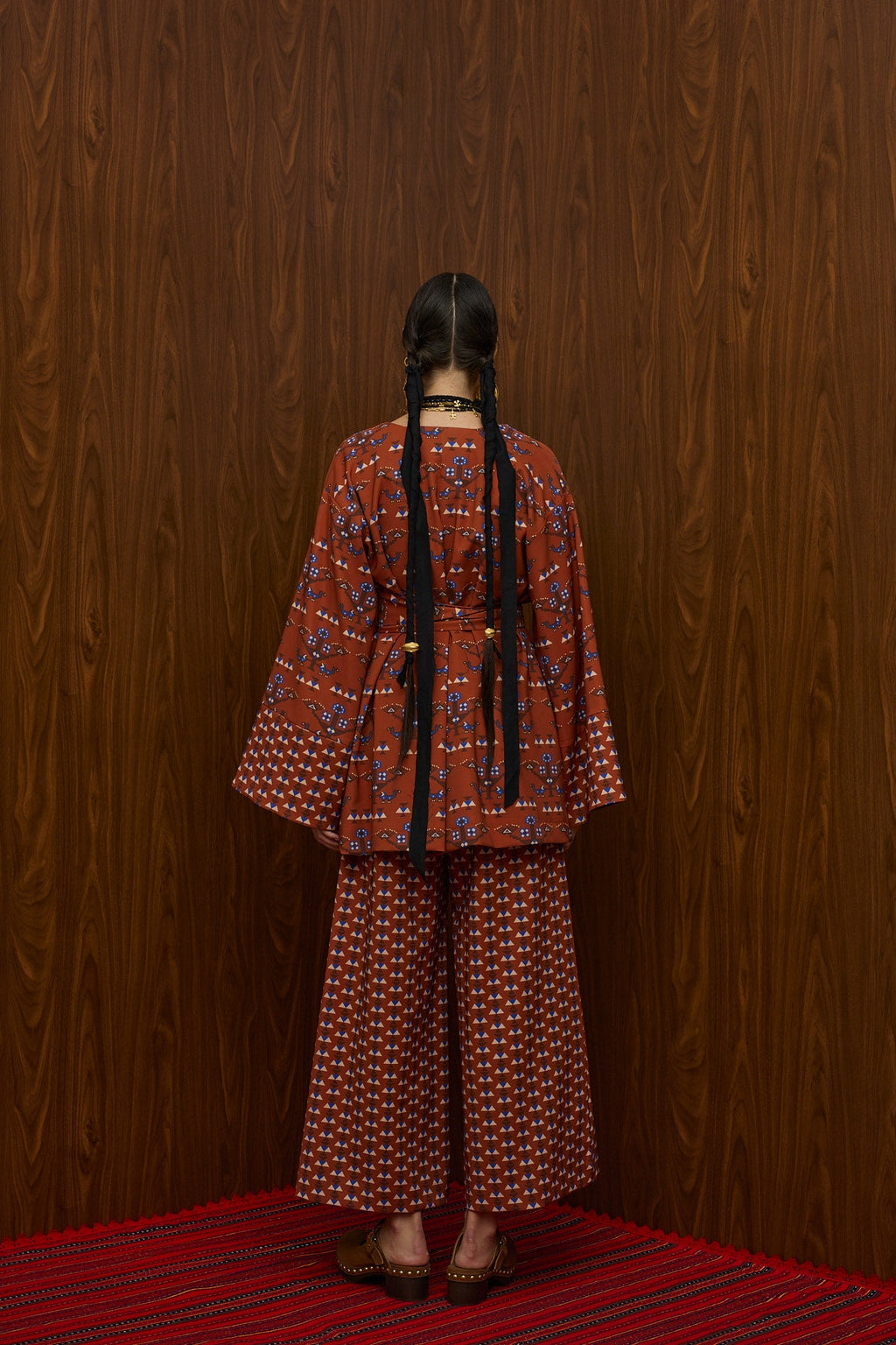 HRAMI KIMONO (KAMPOS BROWN PRINT)