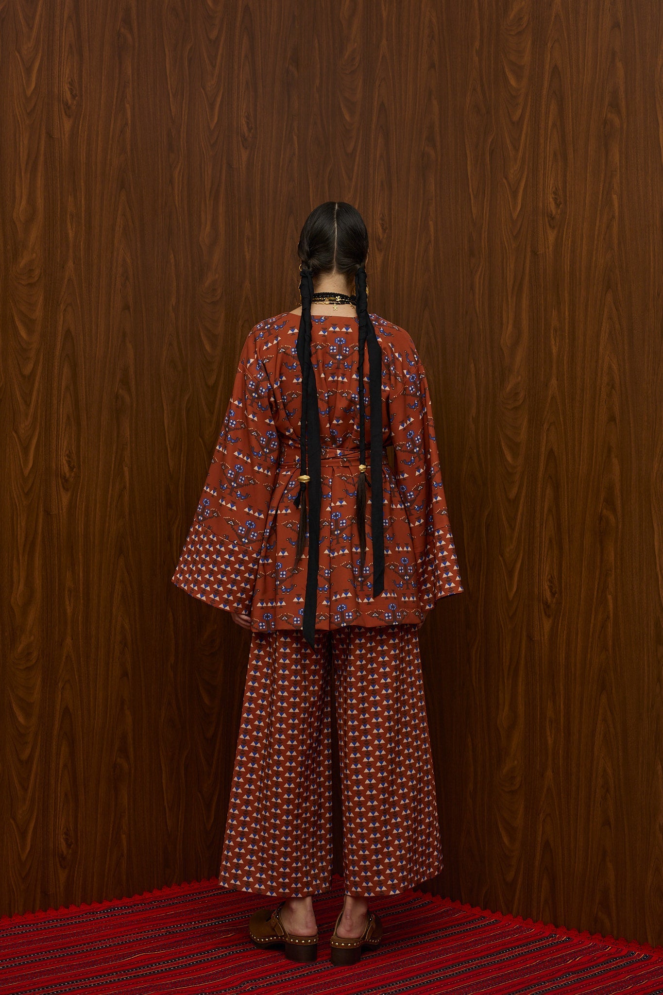 HRAMI KIMONO (KAMPOS BROWN PRINT)