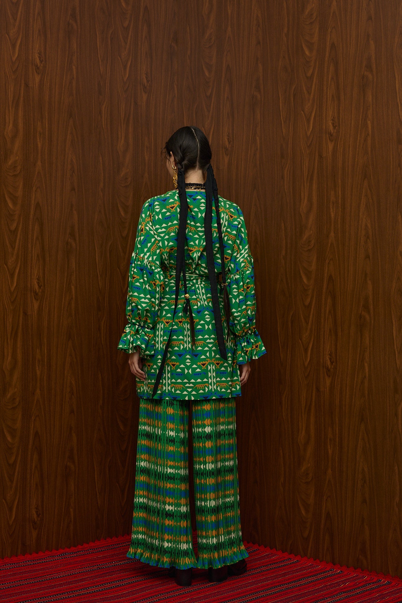 TSIKRIKI SHIRT/DRESS (ZOOMORFON GREEN PRINT)