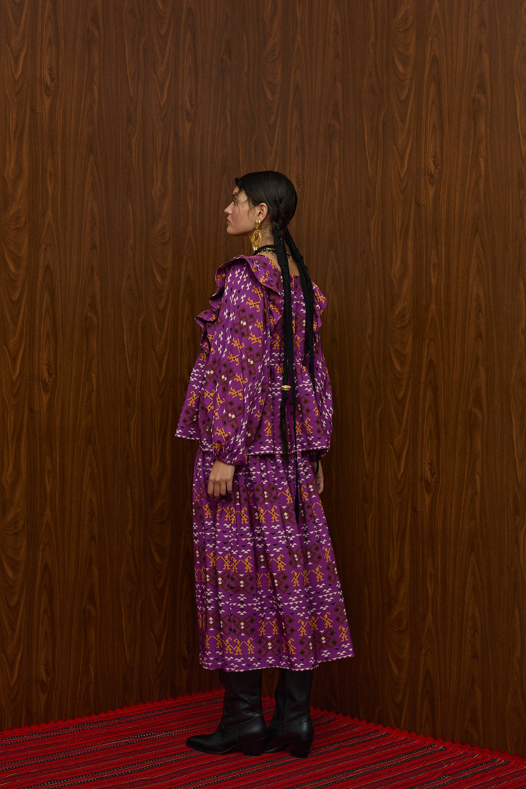ACHELOOS TOP (EVZONES PURPLE PRINT)