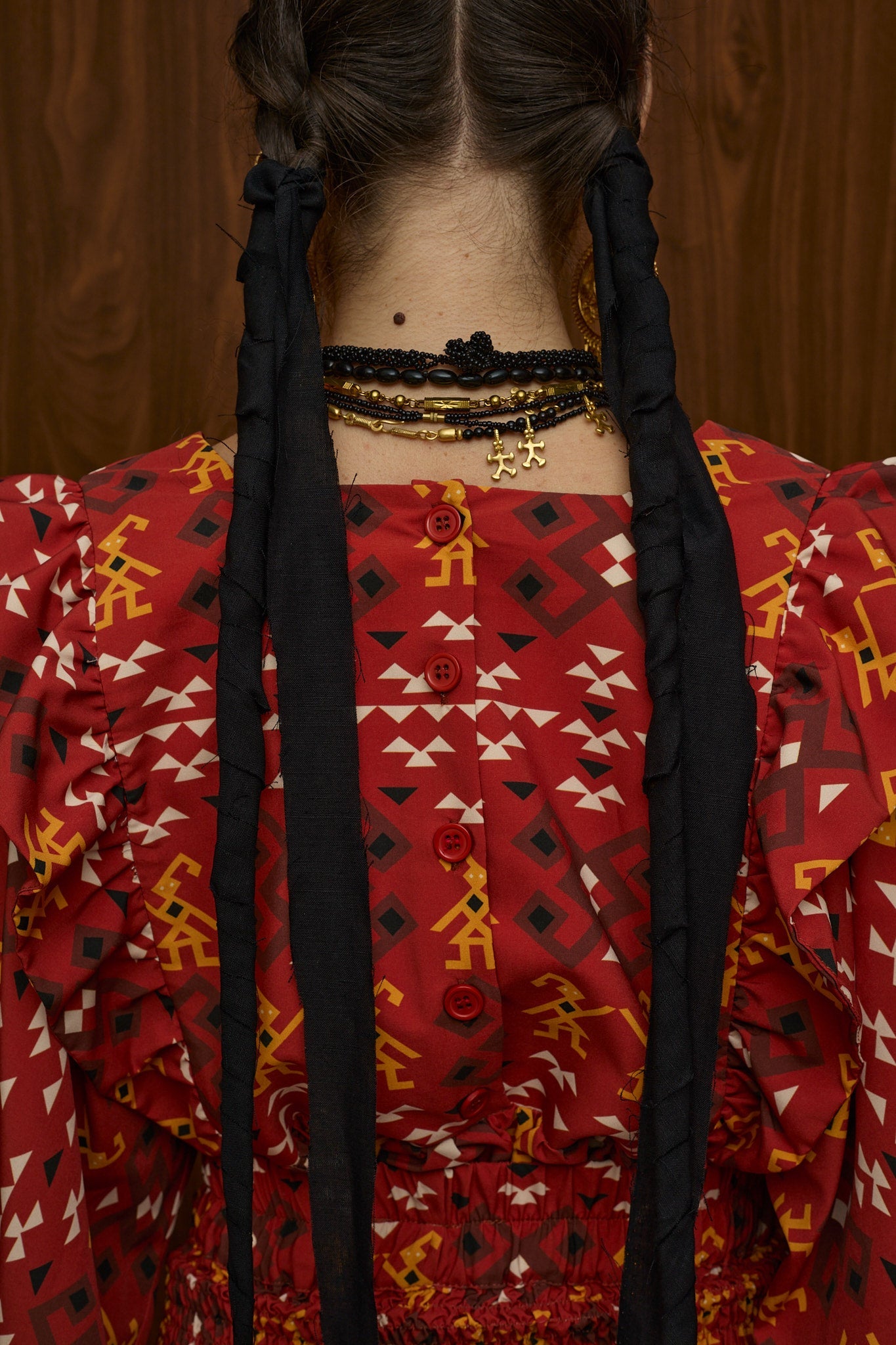 ACHELOOS TOP (EVZONES BORDEAUX PRINT)