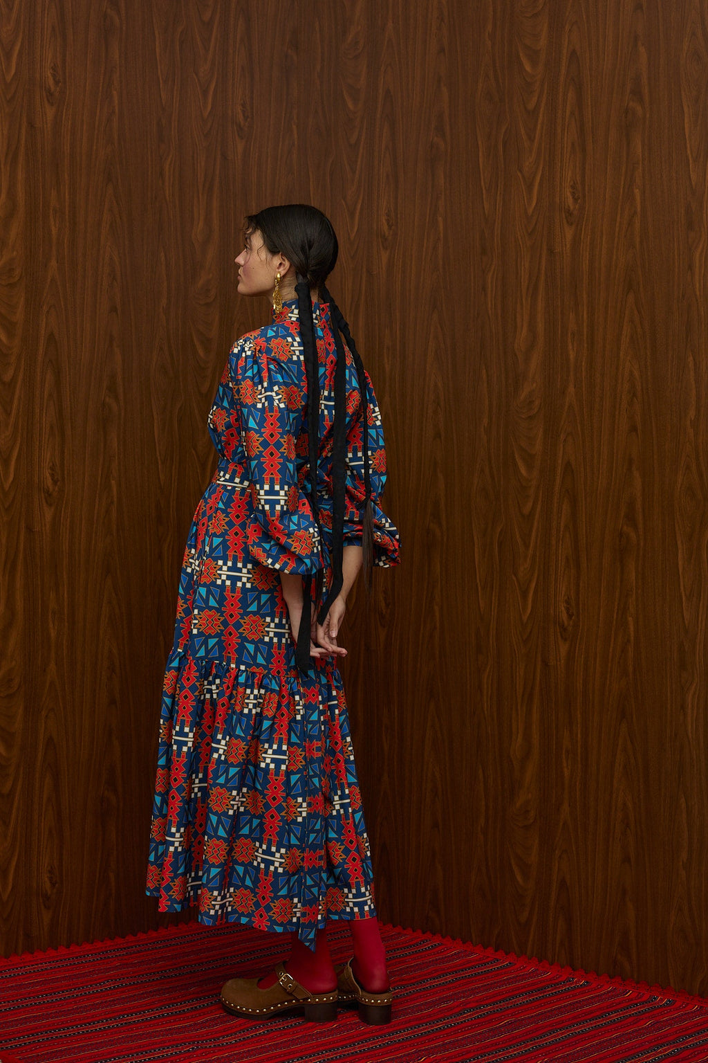 FLOKATI MAXI DRESS (FTIORLOU BLUE PRINT)