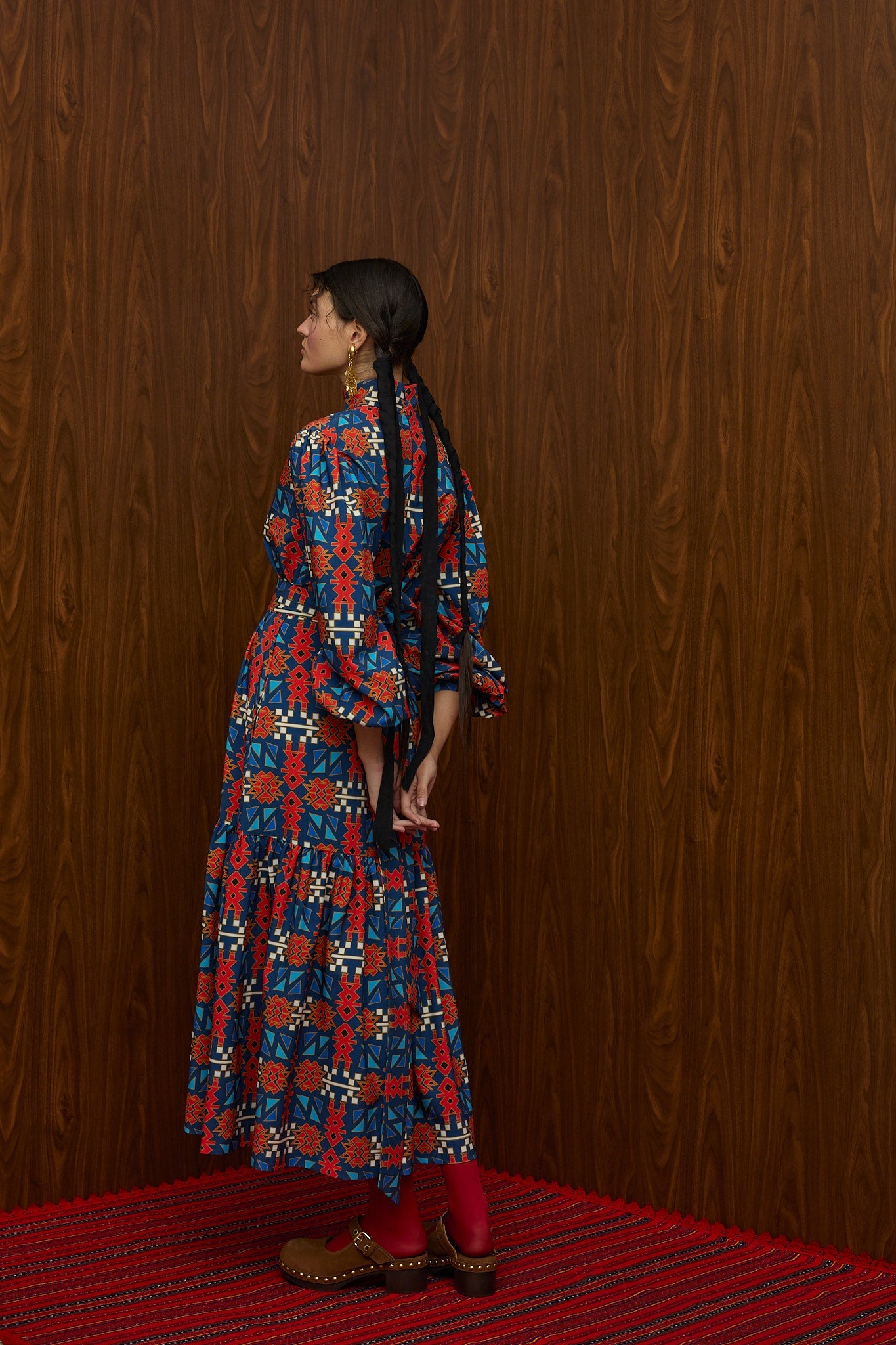 FLOKATI MAXI DRESS (FTIORLOU BLUE PRINT)