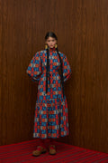 FLOKATI MAXI DRESS (FTIORLOU BLUE PRINT)