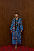 DROUGA MAXI DRESS (KOUROUNES BLUE PRINT)