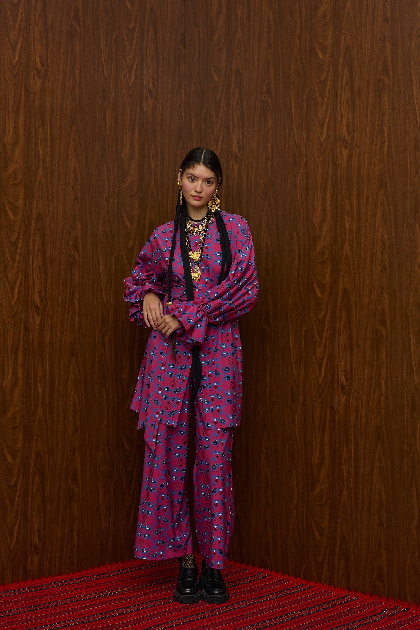 TSIKRIKI SHIRT/DRESS (ALOGON PINK PRINT)