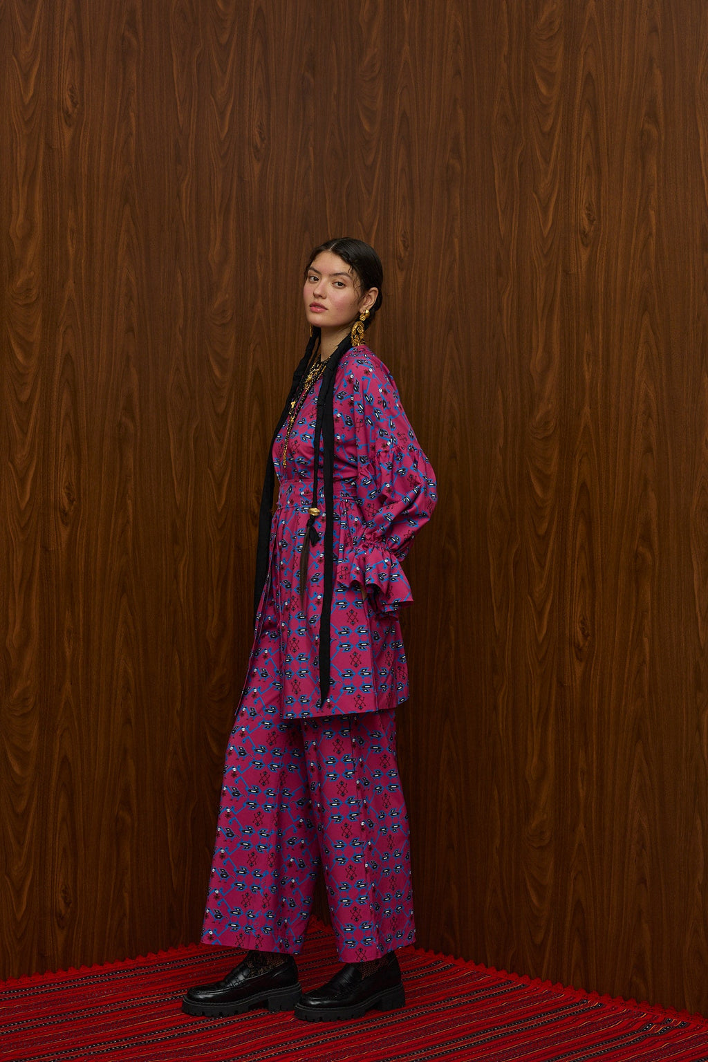 HRAMI PANTS (ALOGON PINK PRINT)