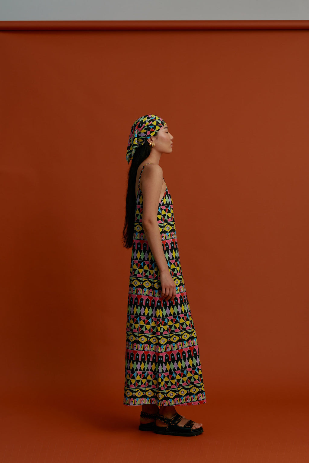 MARKELLA Maxi Dress (Pyrgousika Multi Black)
