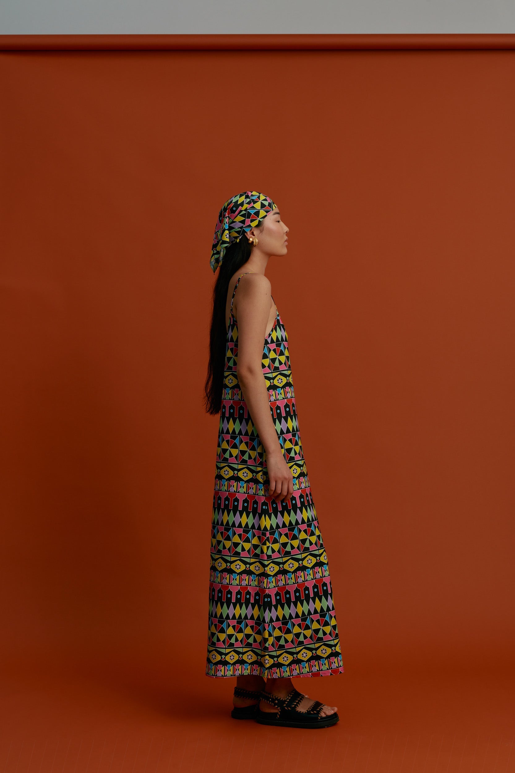 MARKELLA Maxi Dress (Pyrgousika Multi Black)