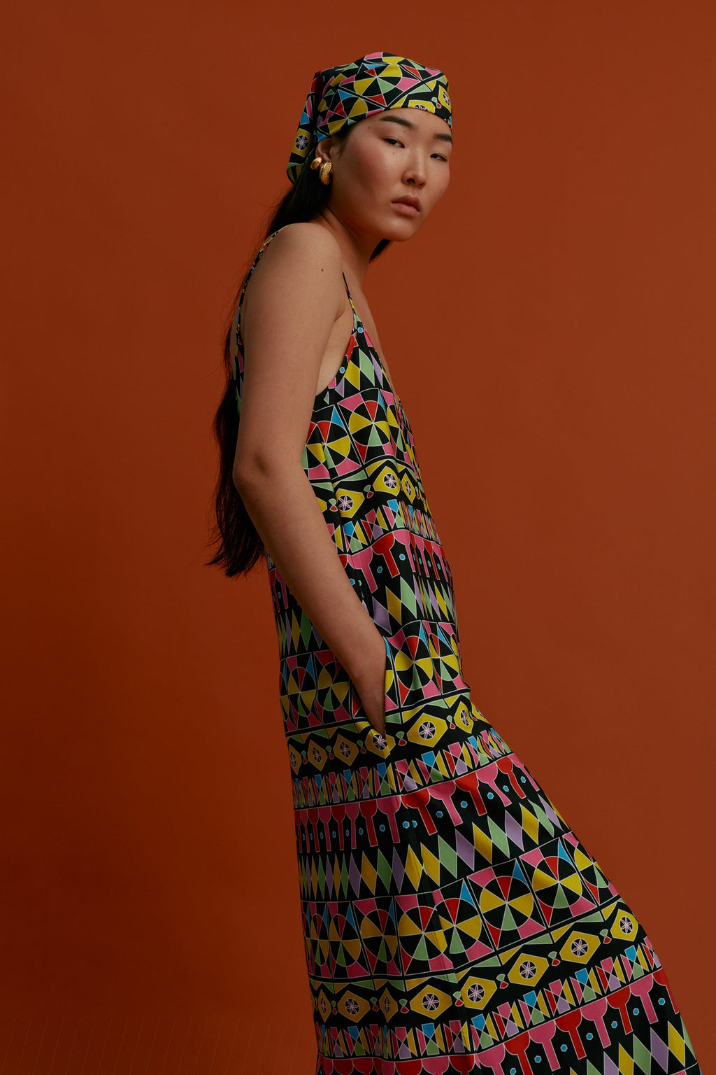 MARKELLA Maxi Dress (Pyrgousika Multi Black)