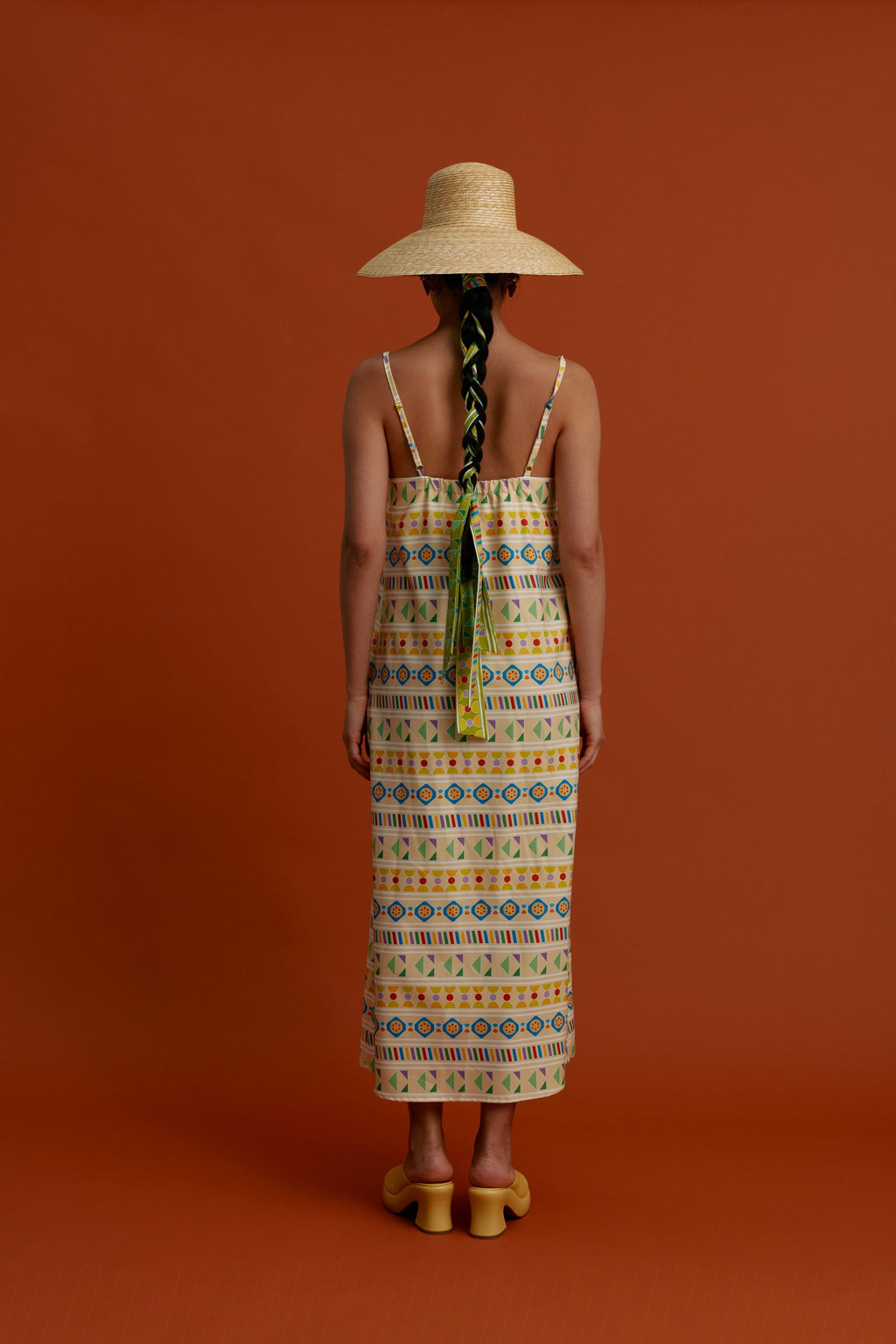 LITHI Maxi Dress (Pyrgousika Multi Beige)