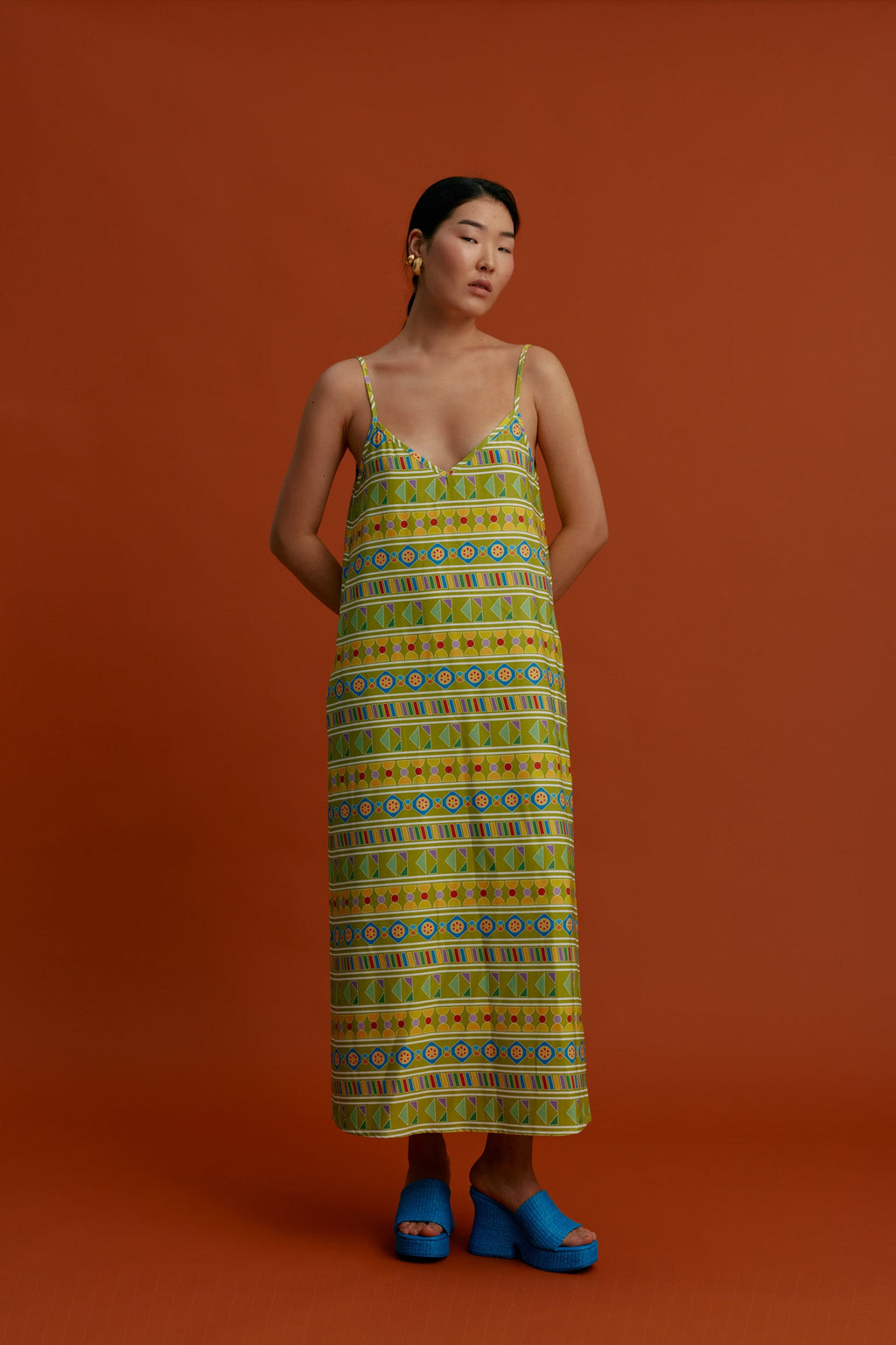 MARKELLA Maxi Dress (Pyrgousika Multi Green)