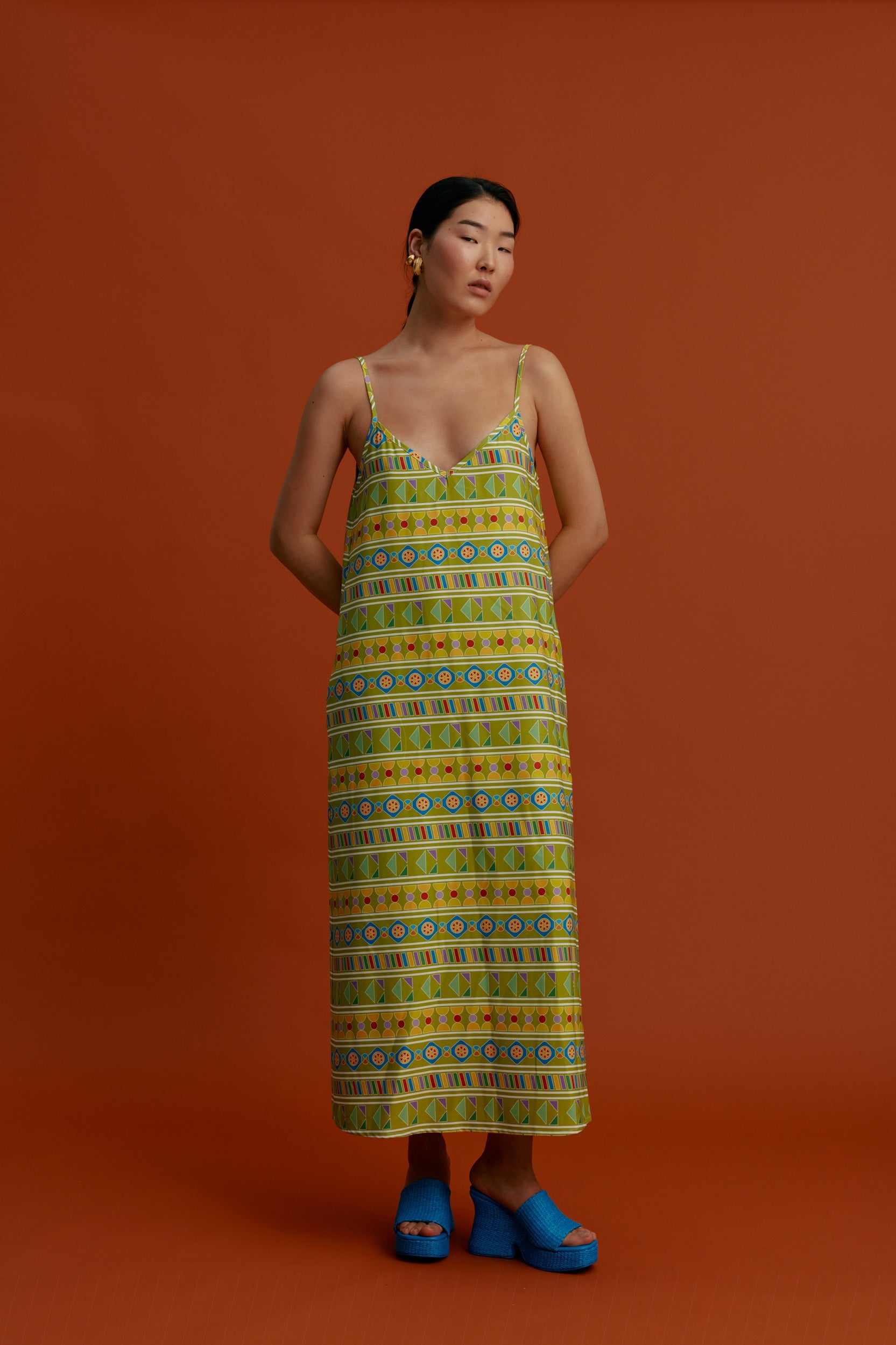MARKELLA Maxi Dress (Pyrgousika Multi Green)