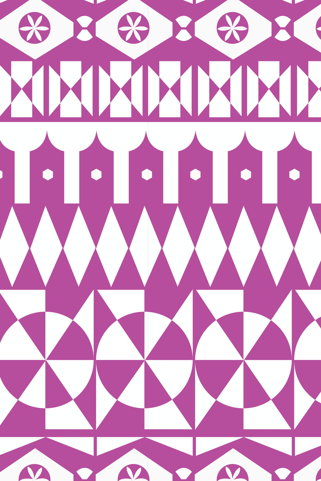 ANAVATOS Pants (White motifs pink)