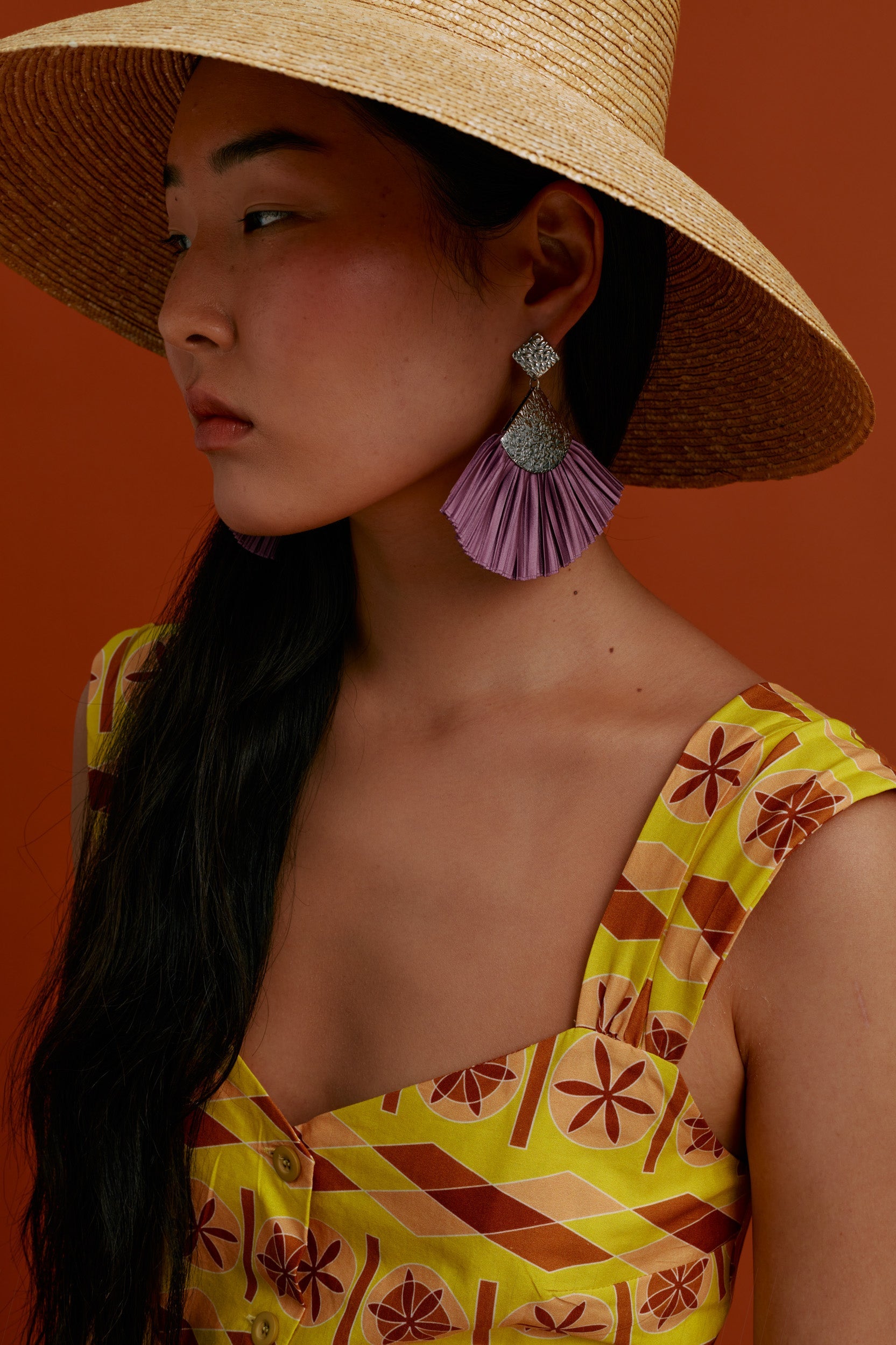 KARDAMYLA Maxi Dress (Pyrgousika lime&brown)