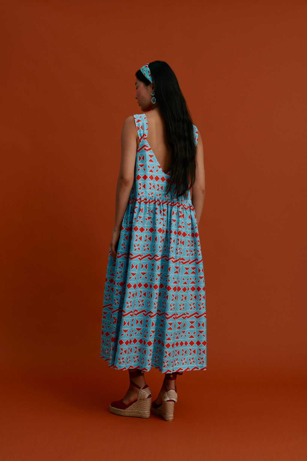 MARMARO Maxi Dress (Pyrgousika Turquoise base)