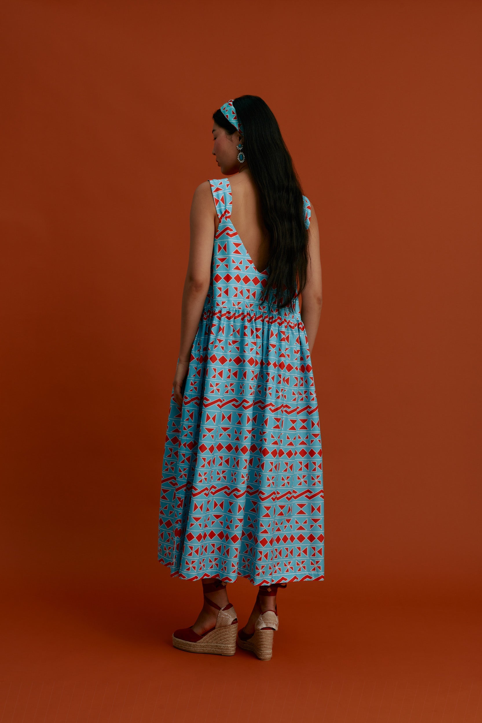 MARMARO Maxi Dress (Pyrgousika Turquoise base)
