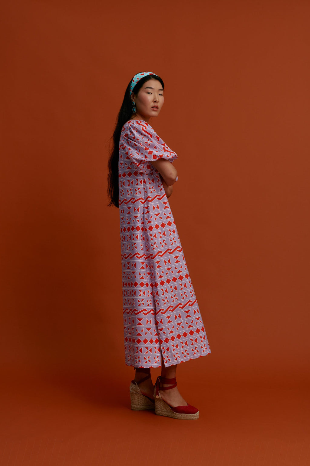 KALAMOTI Maxi Dress (Pyrgousika Purple base)
