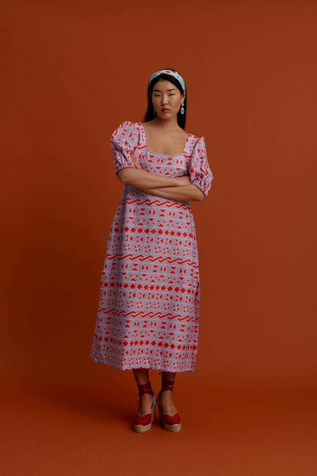 KALAMOTI Maxi Dress (Pyrgousika Purple base)