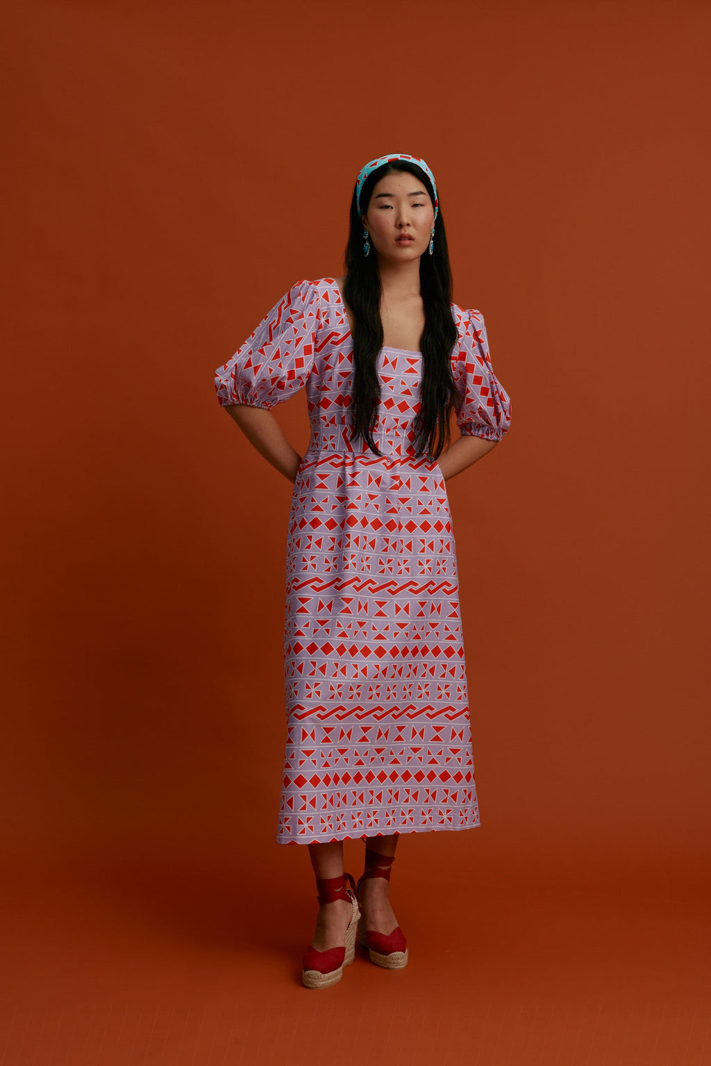 KALAMOTI Maxi Dress (Pyrgousika Purple base)