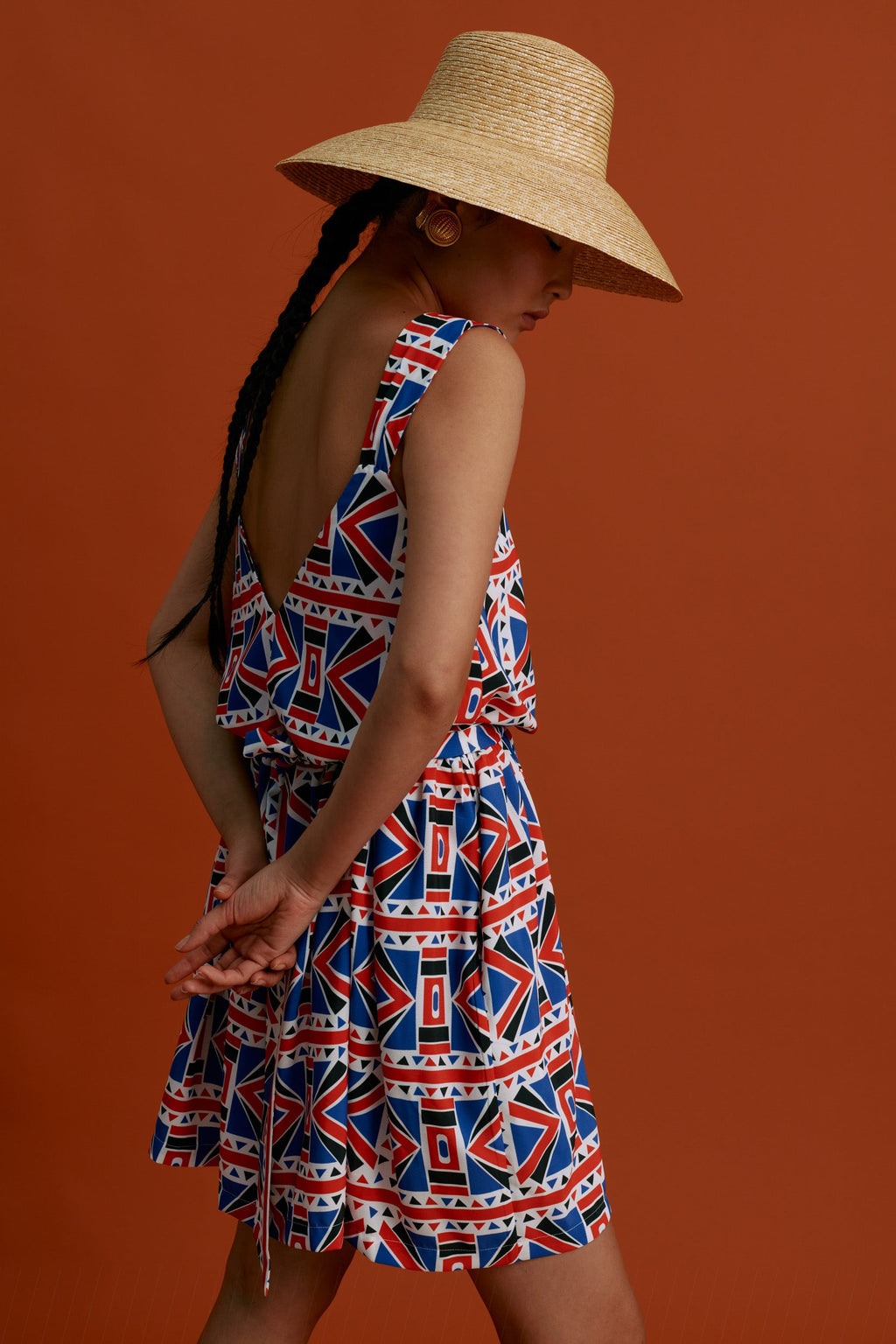 ARMOLIA Mini Dress (Pyrgousika Deconstructed red/blue)