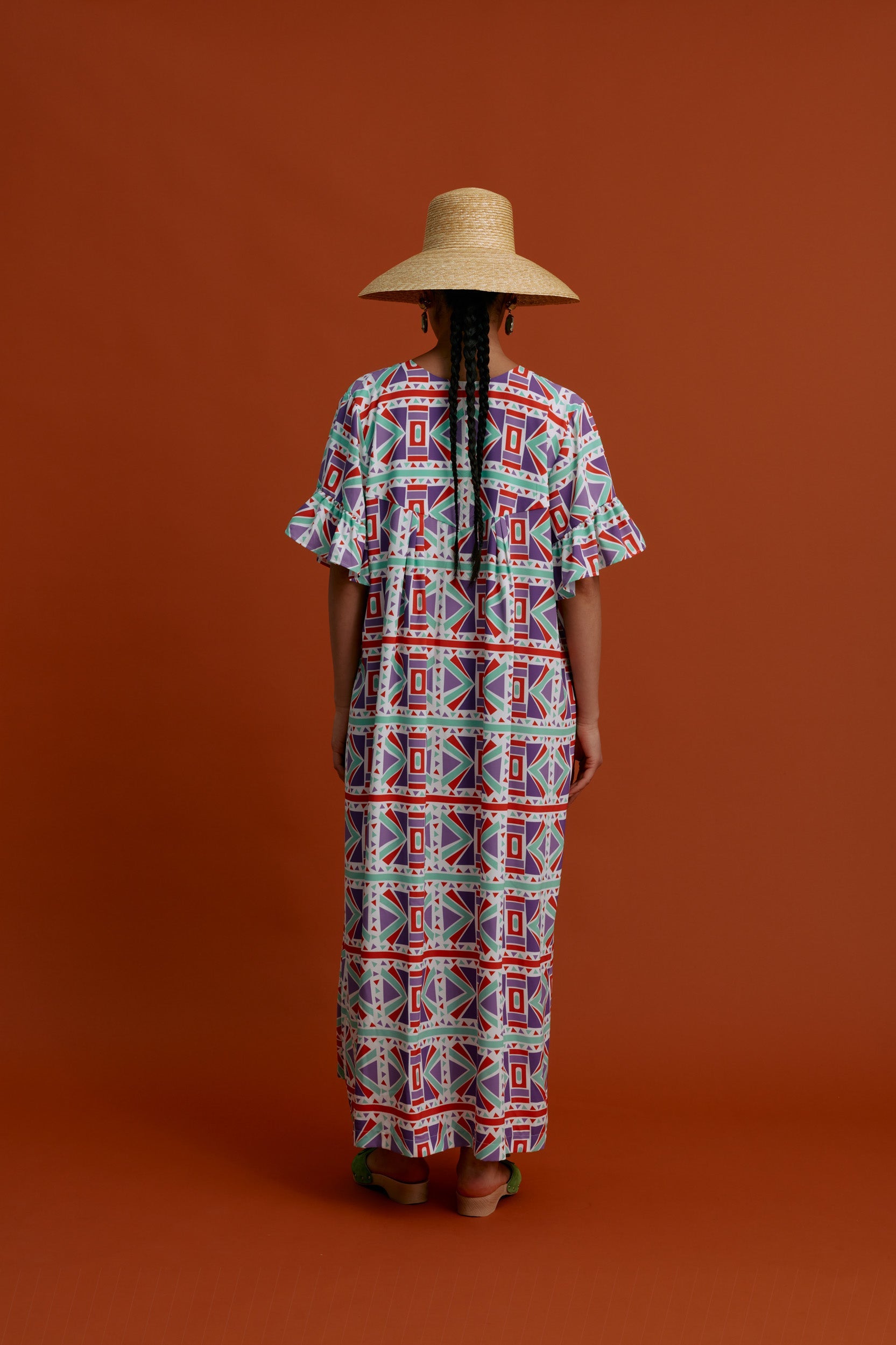 LILIKAS Maxi Dress (Pyrgousika Deconstructed purple/red)