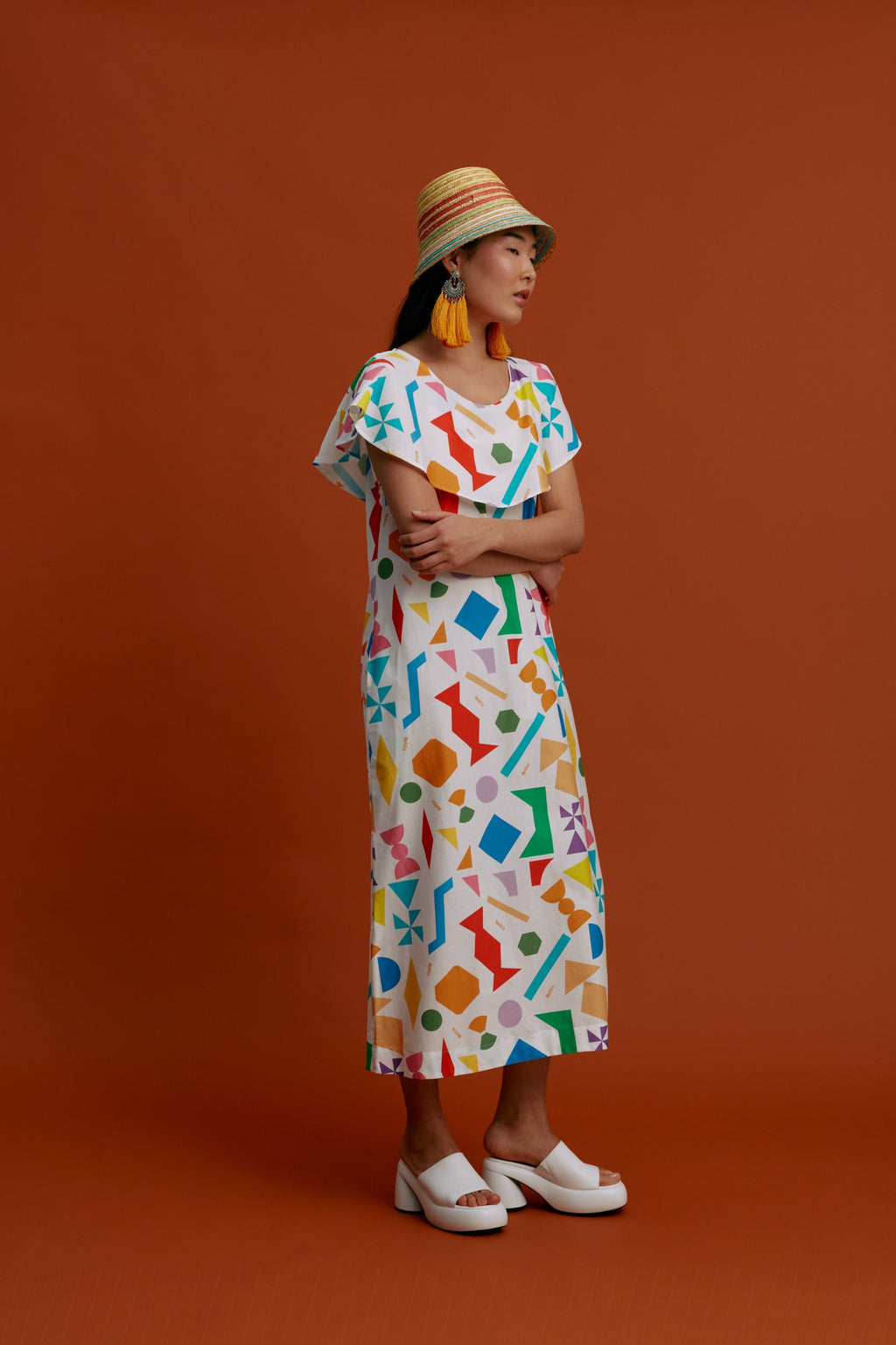 AGIASMATA Maxi Dress (Pyrgousika logo in white)