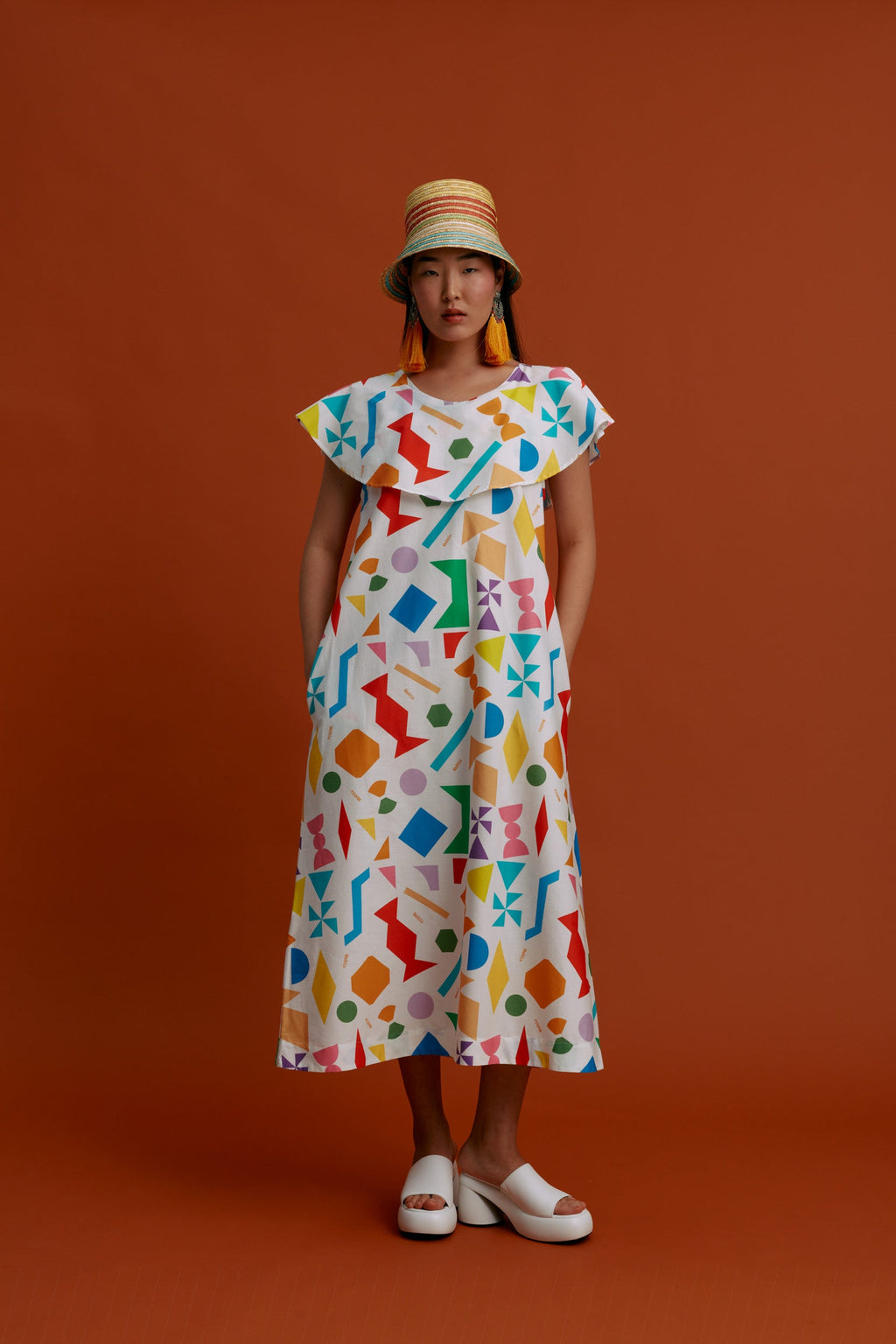 AGIASMATA Maxi Dress (Pyrgousika logo in white)