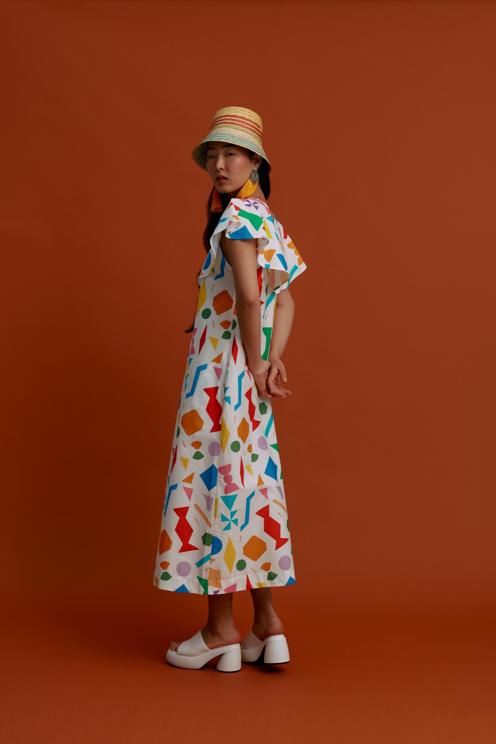AGIASMATA Maxi Dress (Pyrgousika logo in white)