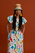 AGIASMATA Maxi Dress (Pyrgousika logo in white)