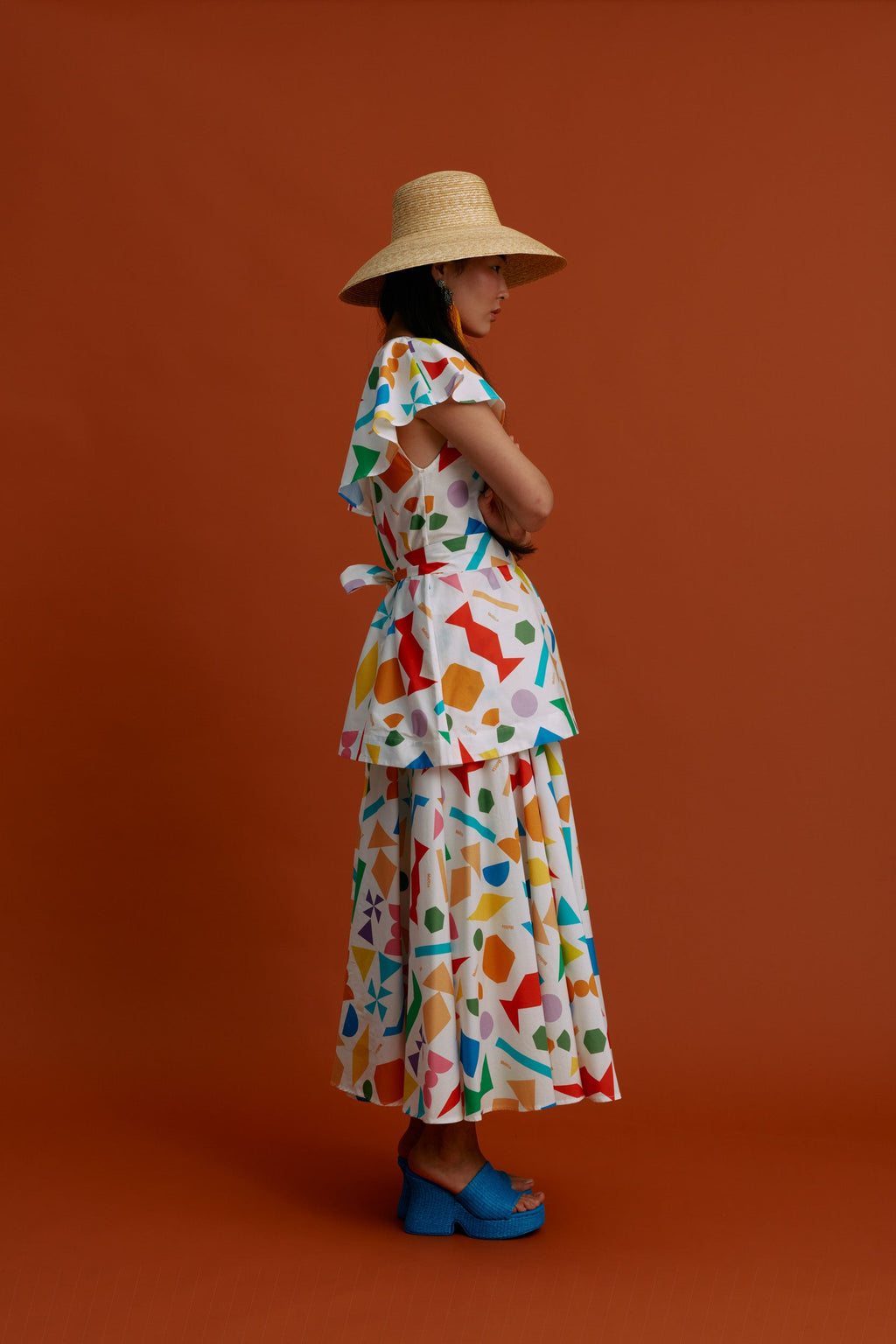 VIKI Maxi Skirt (Pyrgousika logo white)
