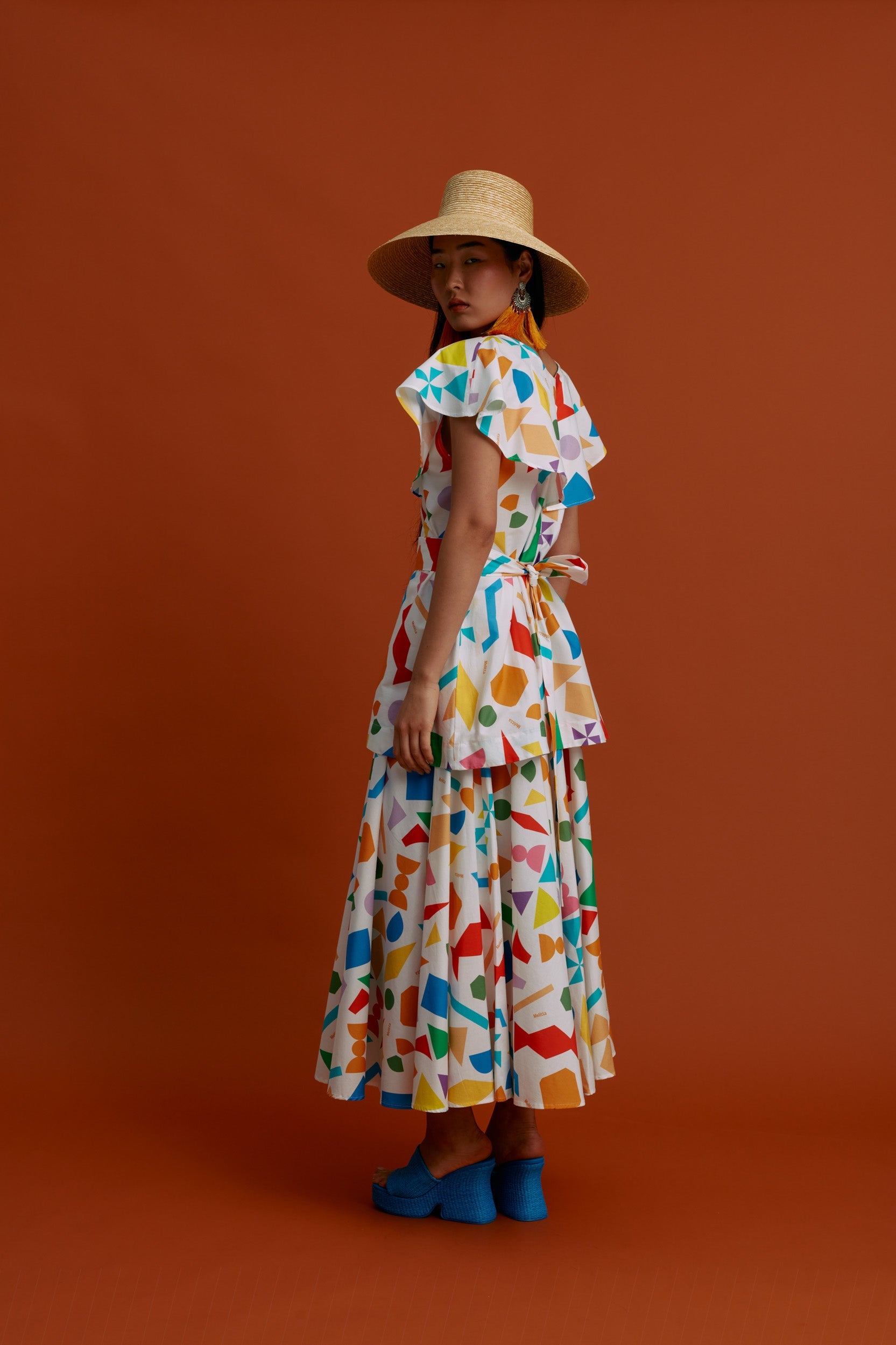 VIKI Maxi Skirt (Pyrgousika logo white)