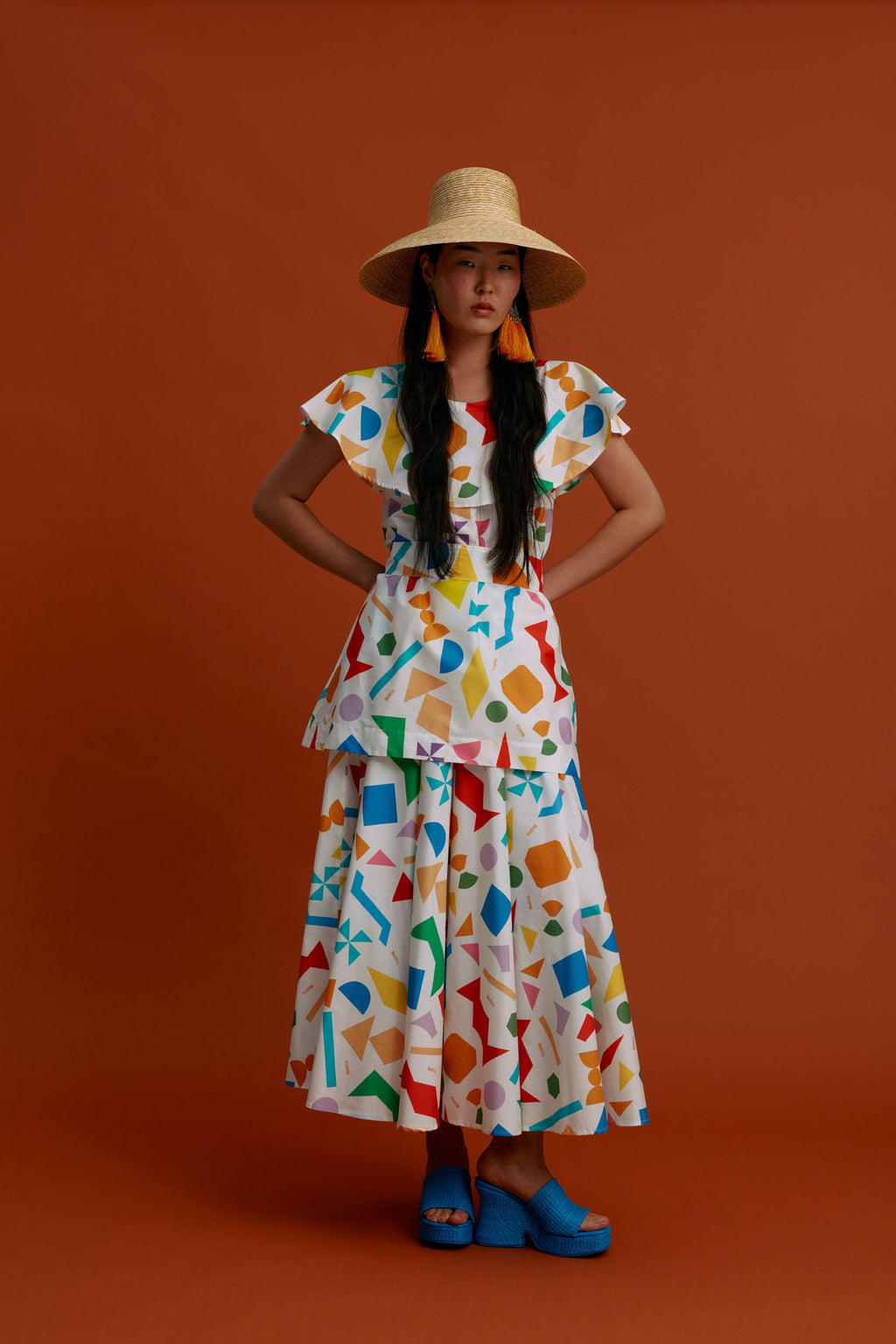 VIKI Maxi Skirt (Pyrgousika logo white)