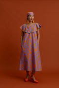 AGIASMATA Maxi Dress (Pyrgousika logo in purple)
