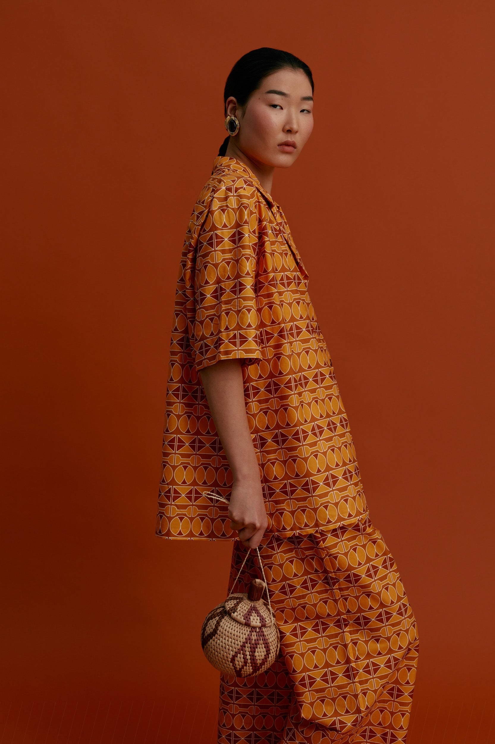 MASTICHOCHORI Shirt (Pyrgousika brown/orange)