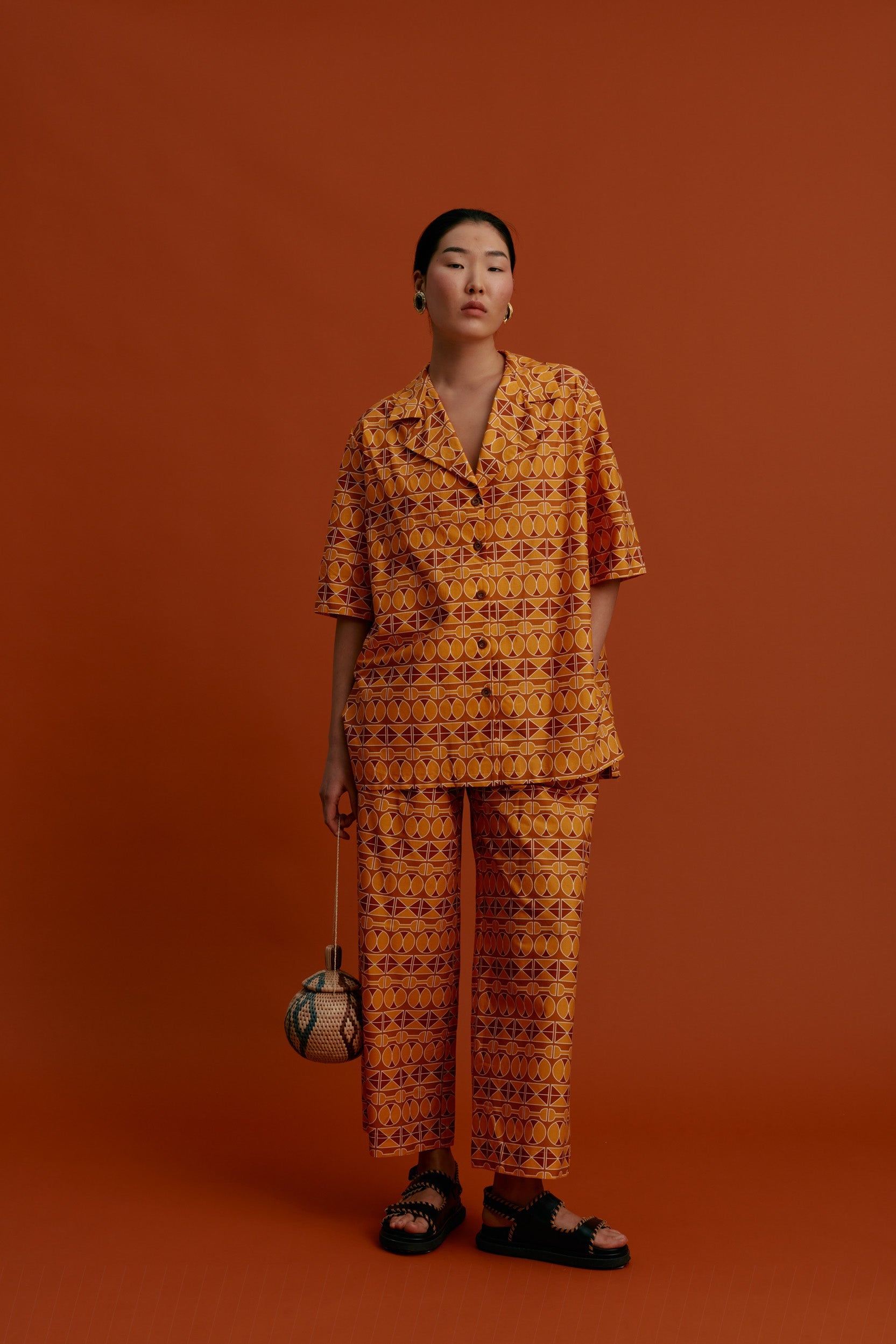 MASTICHOCHORI Shirt (Pyrgousika brown/orange)