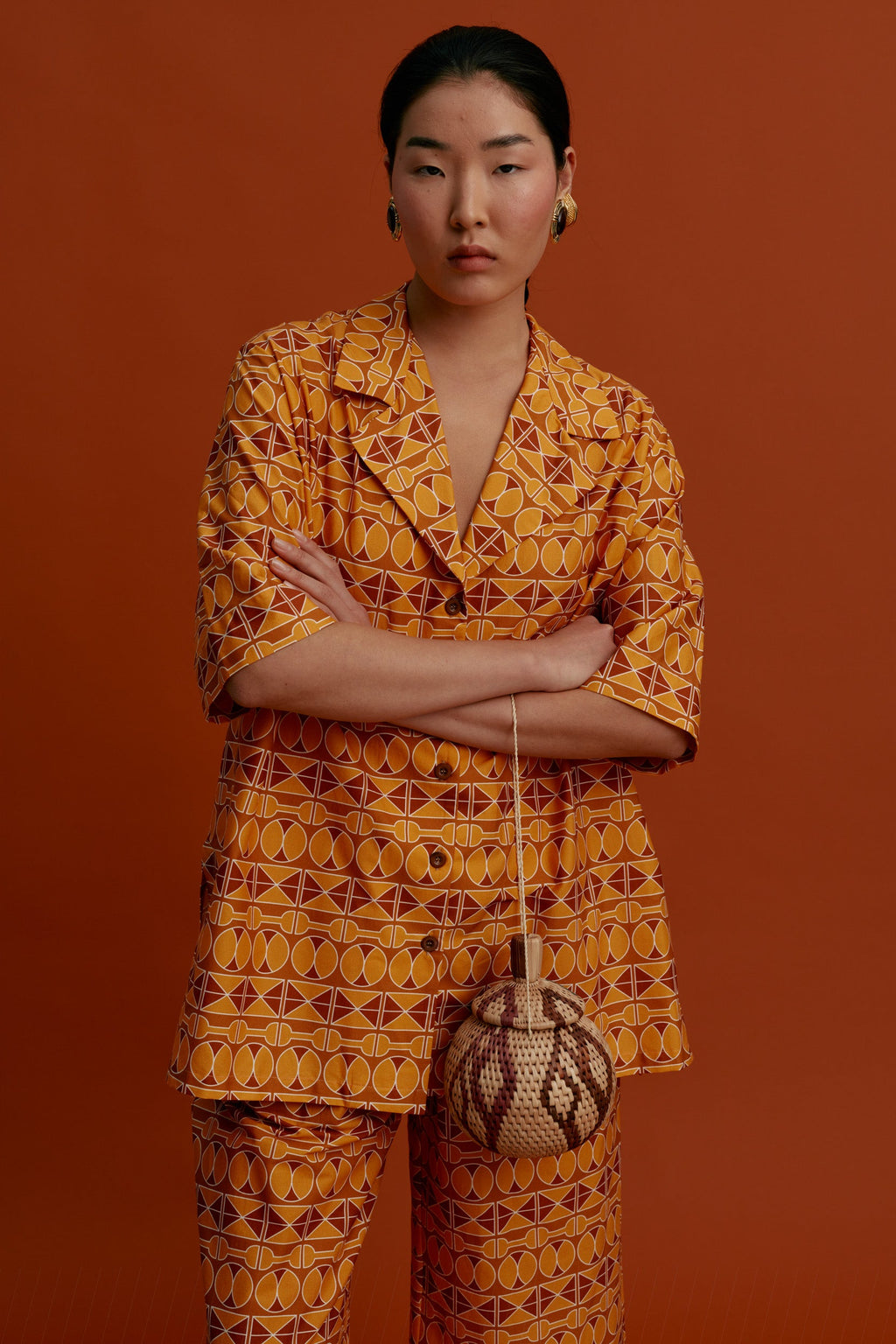 MASTICHOCHORI Shirt (Pyrgousika brown/orange)