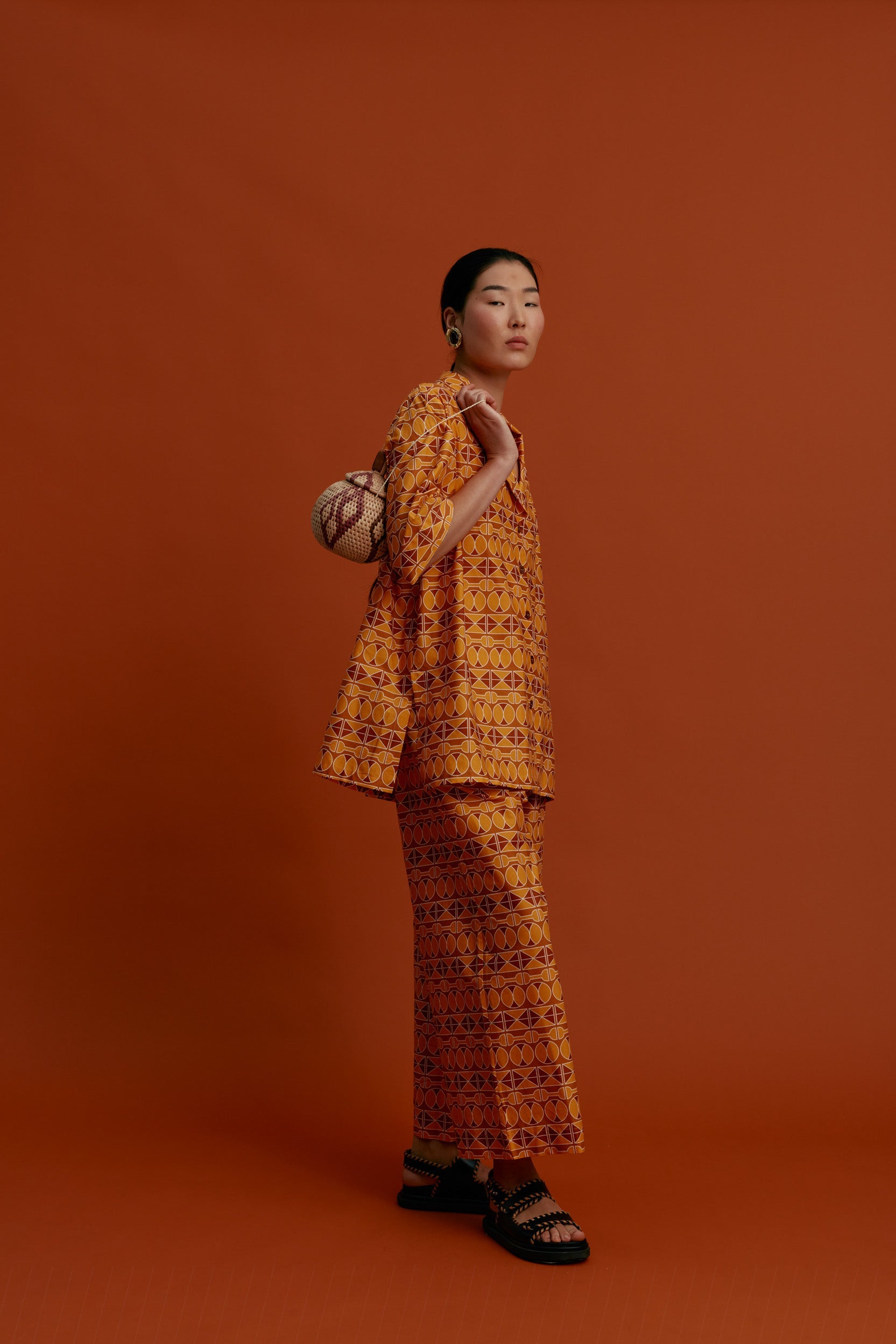 VOLISSOS Pants (Pyrgousika brown/orange)