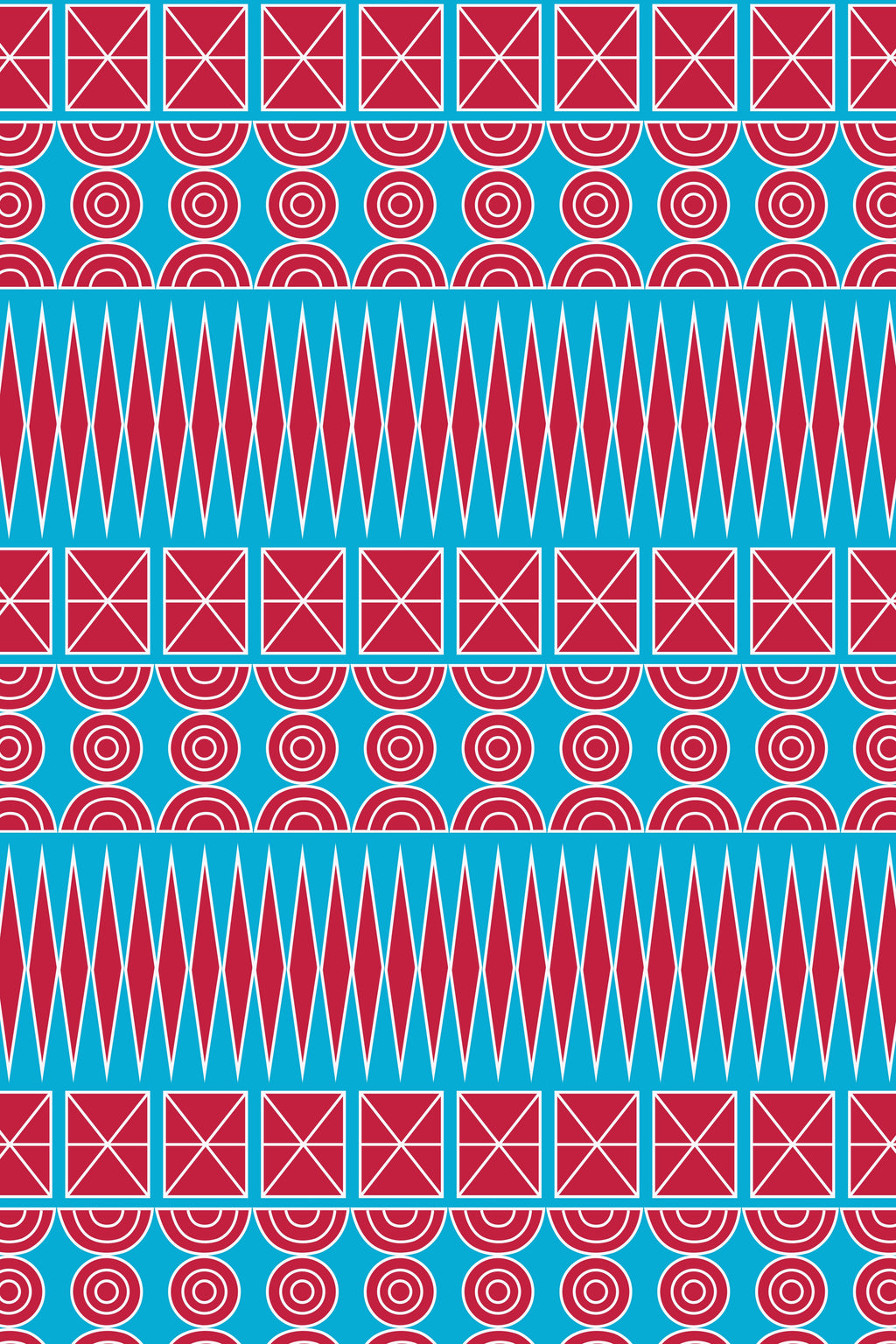 KARDAMYLA Maxi Dress (Pyrgousika in a row blue/red)