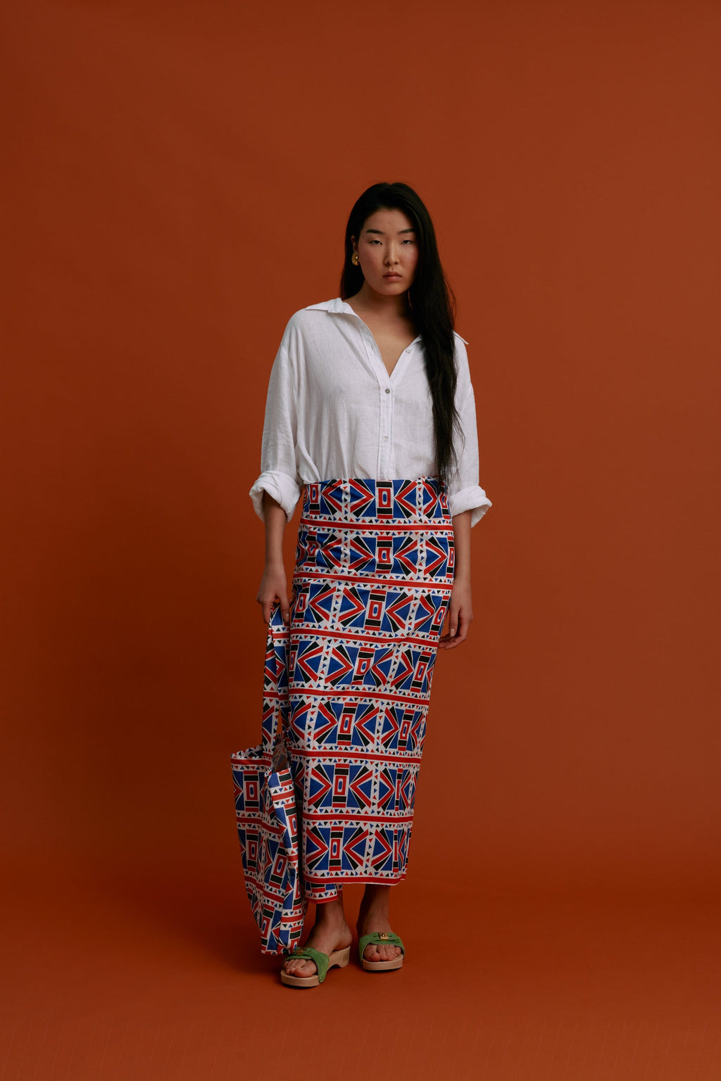 PAREO/SCARF (Pyrgousika Deconstructed blue/red)