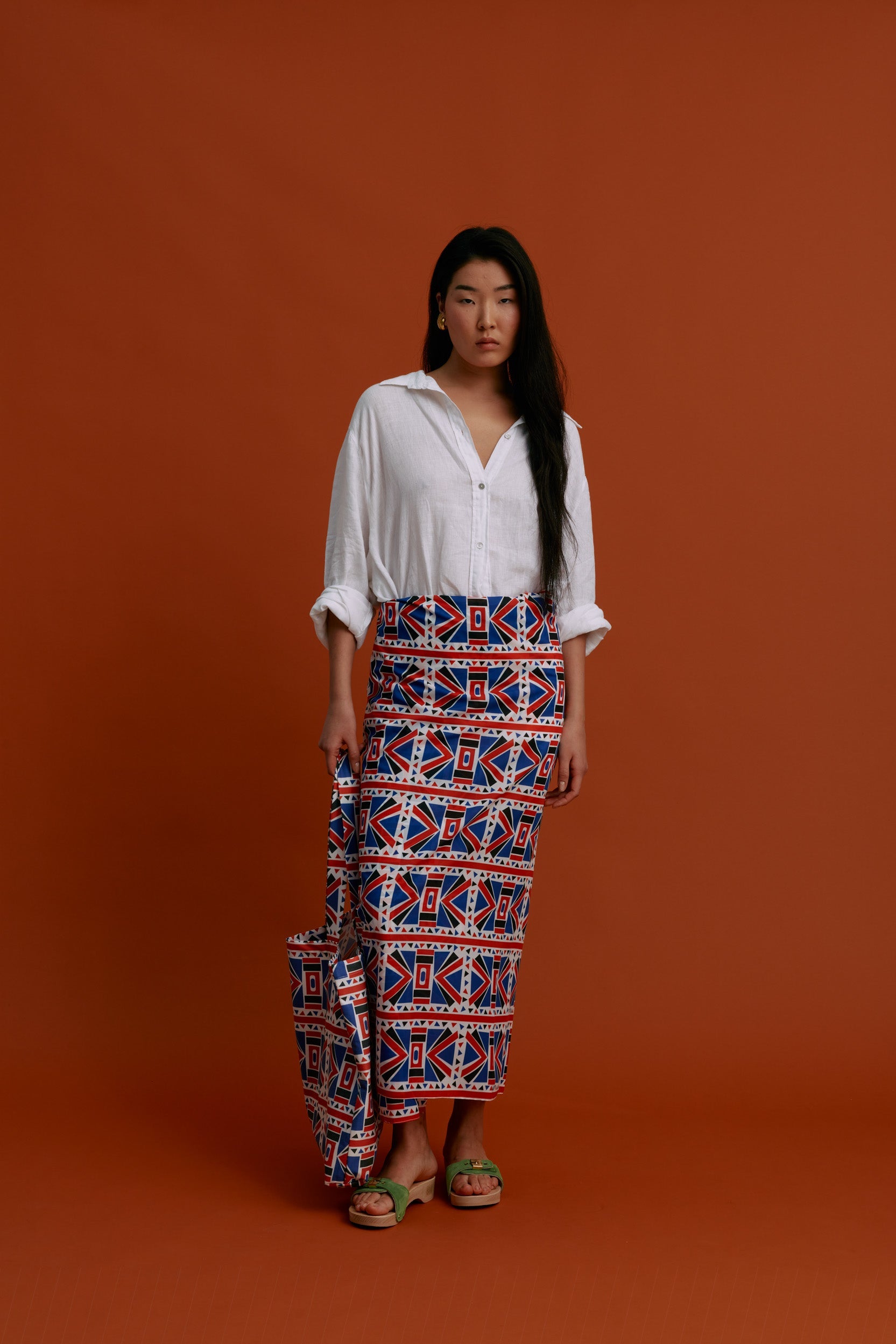 PAREO/SCARF (Pyrgousika Deconstructed blue/red)
