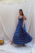 Blue Krinon Dress