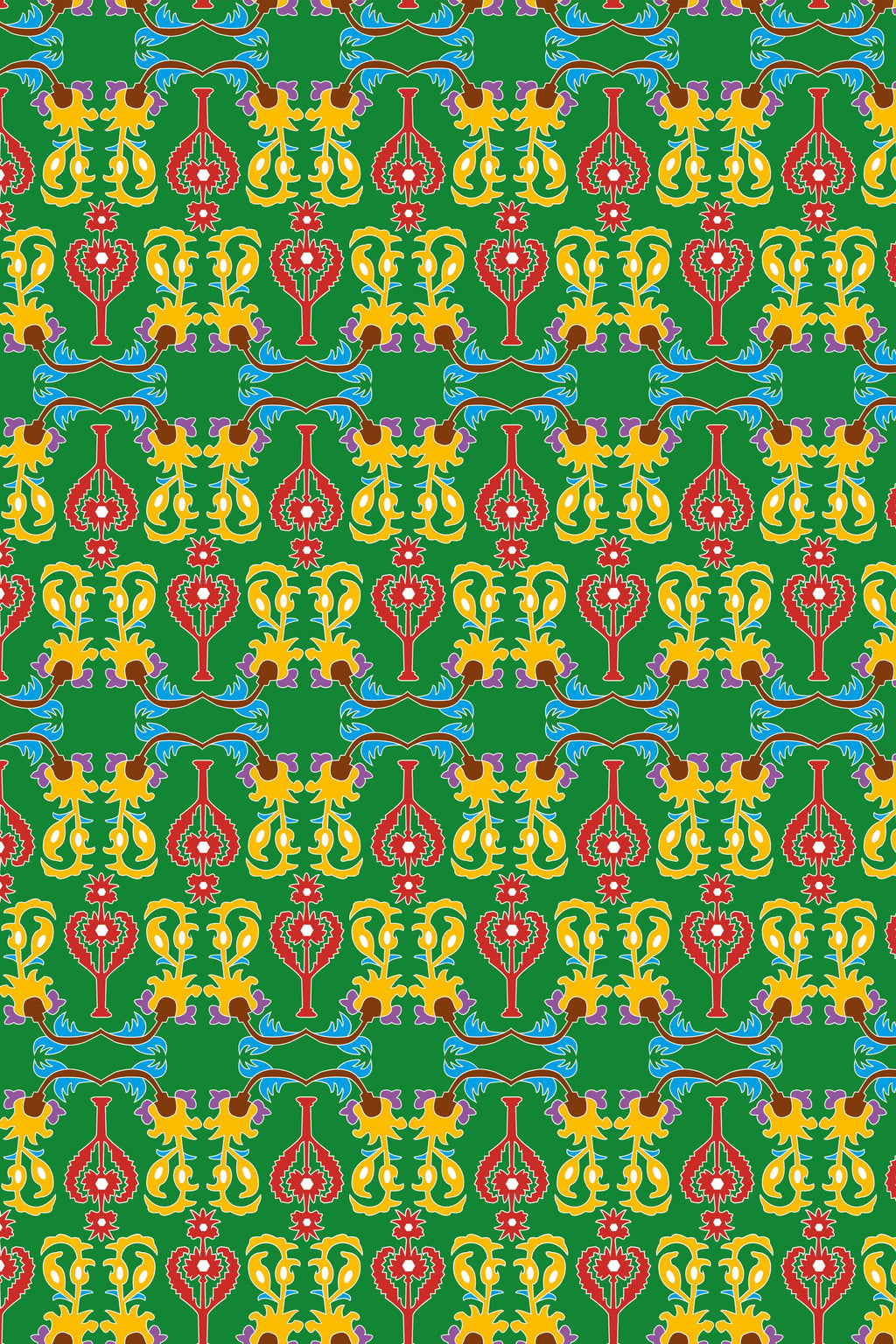 ASPOUS PANTS (Oriental Green Print)