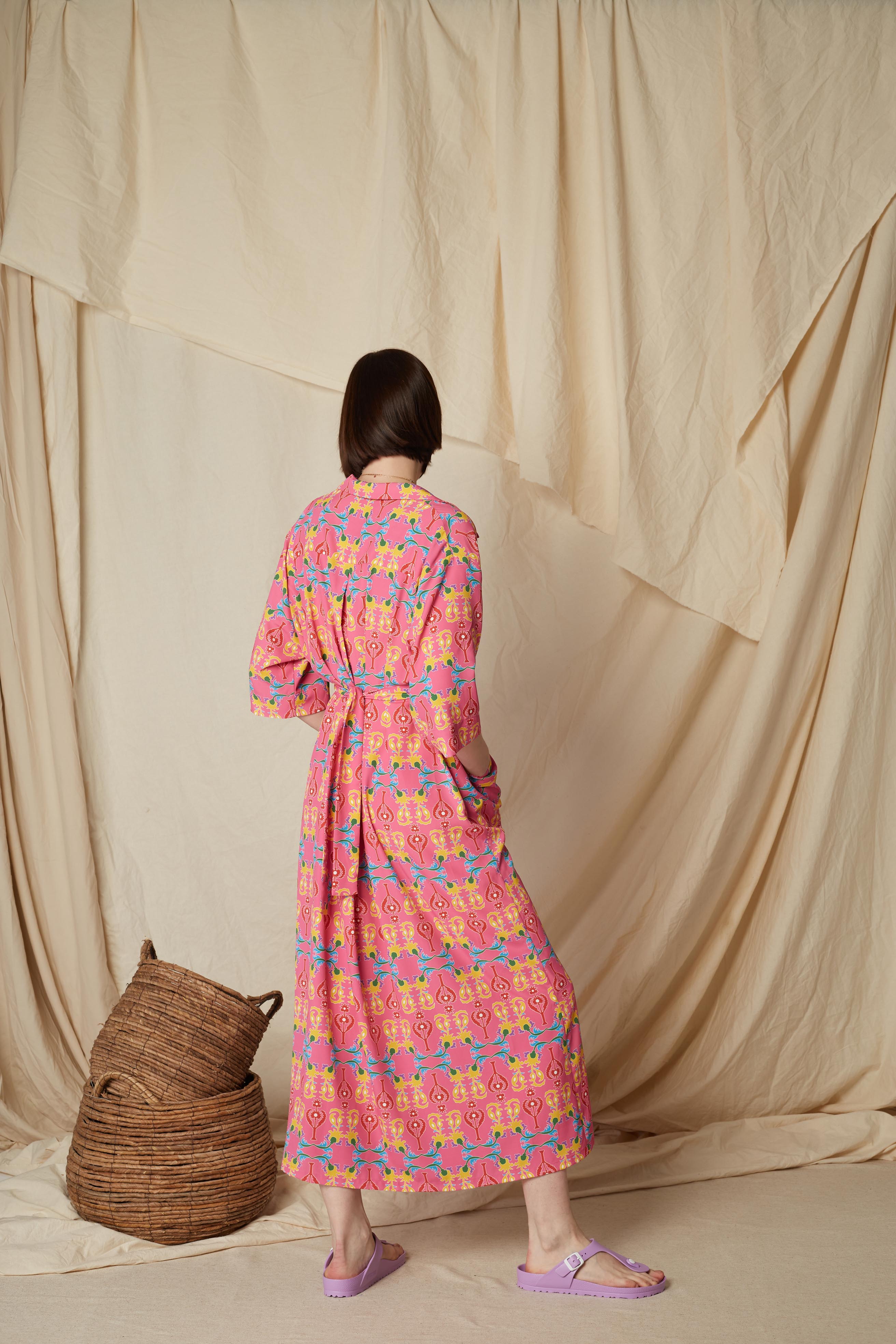 MOLOS SHIRT DRESS (Oriental Pink Print)