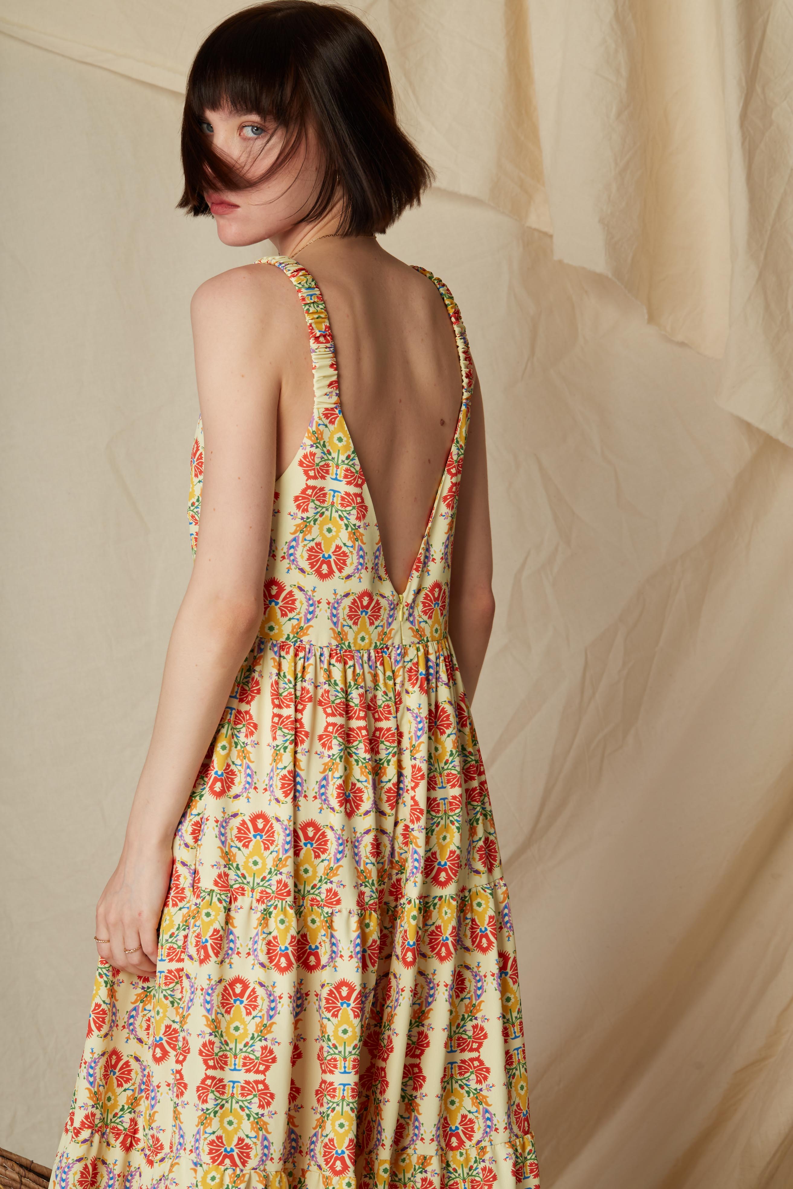 RENES MAXI DRESS (Rodia Yellow Print)