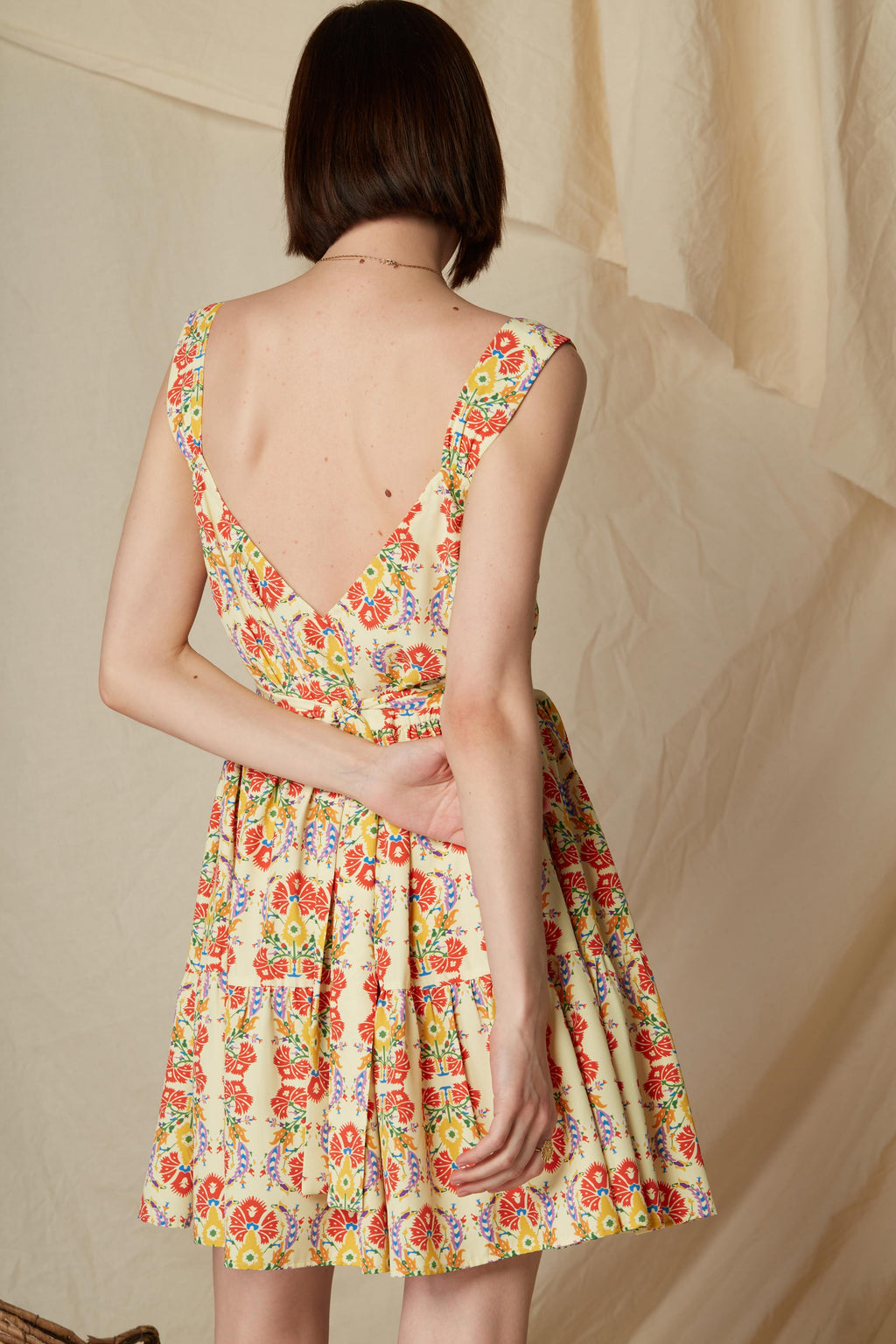 SKYRIANAKI MINI DRESS (Rodia Yellow Print)