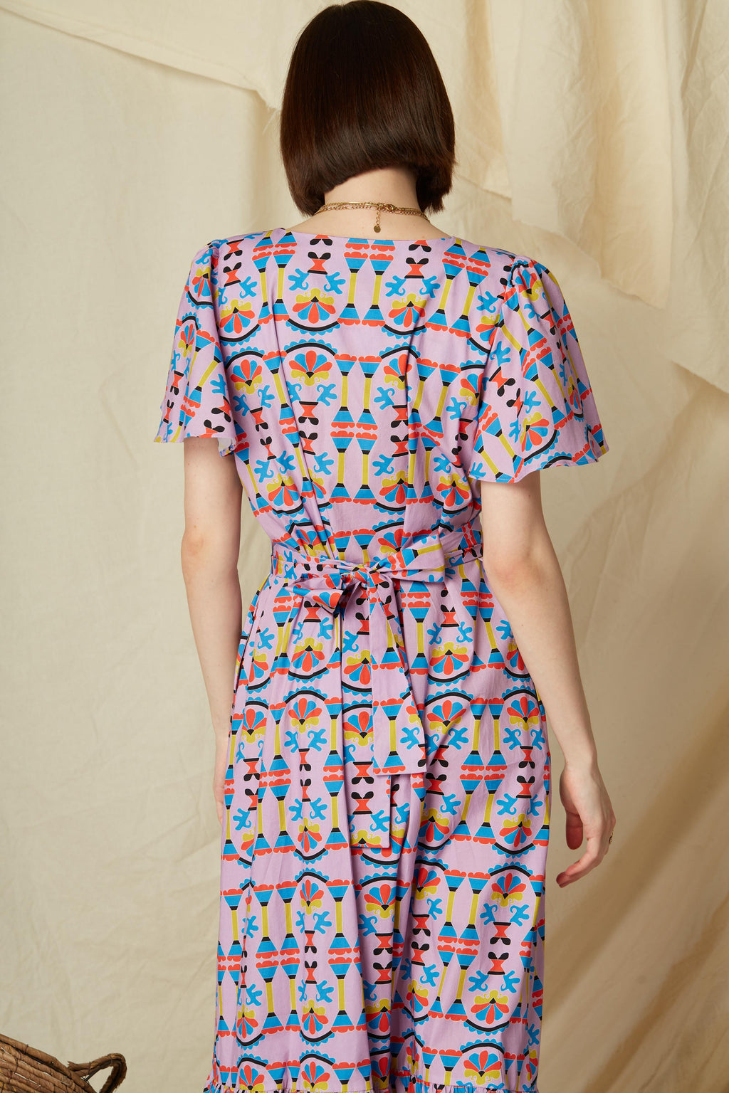 ACHEROUNES MAXI DRESS (Column Mauve Print)